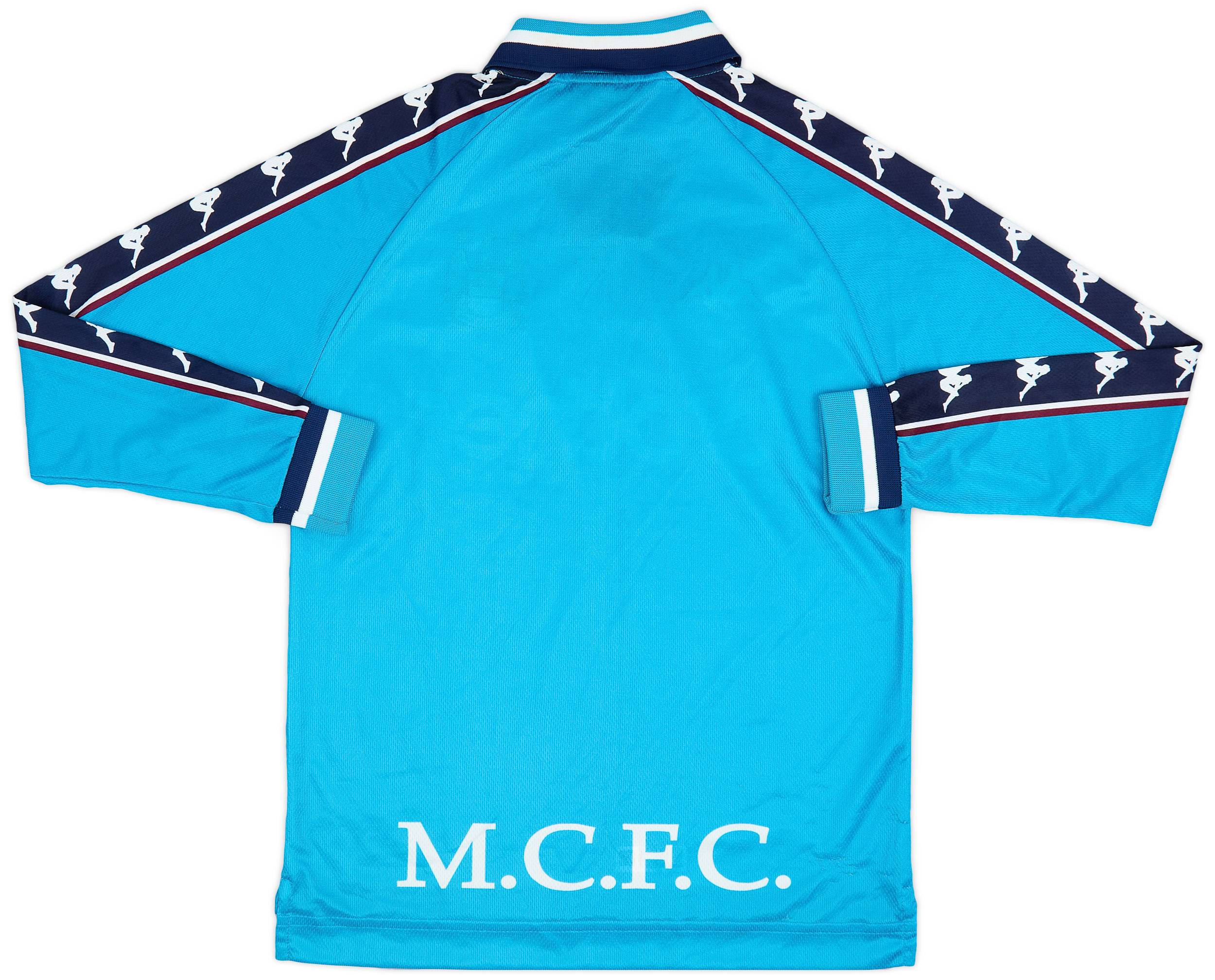 1997-99 Manchester City Home L/S Shirt - 8/10 - (S)