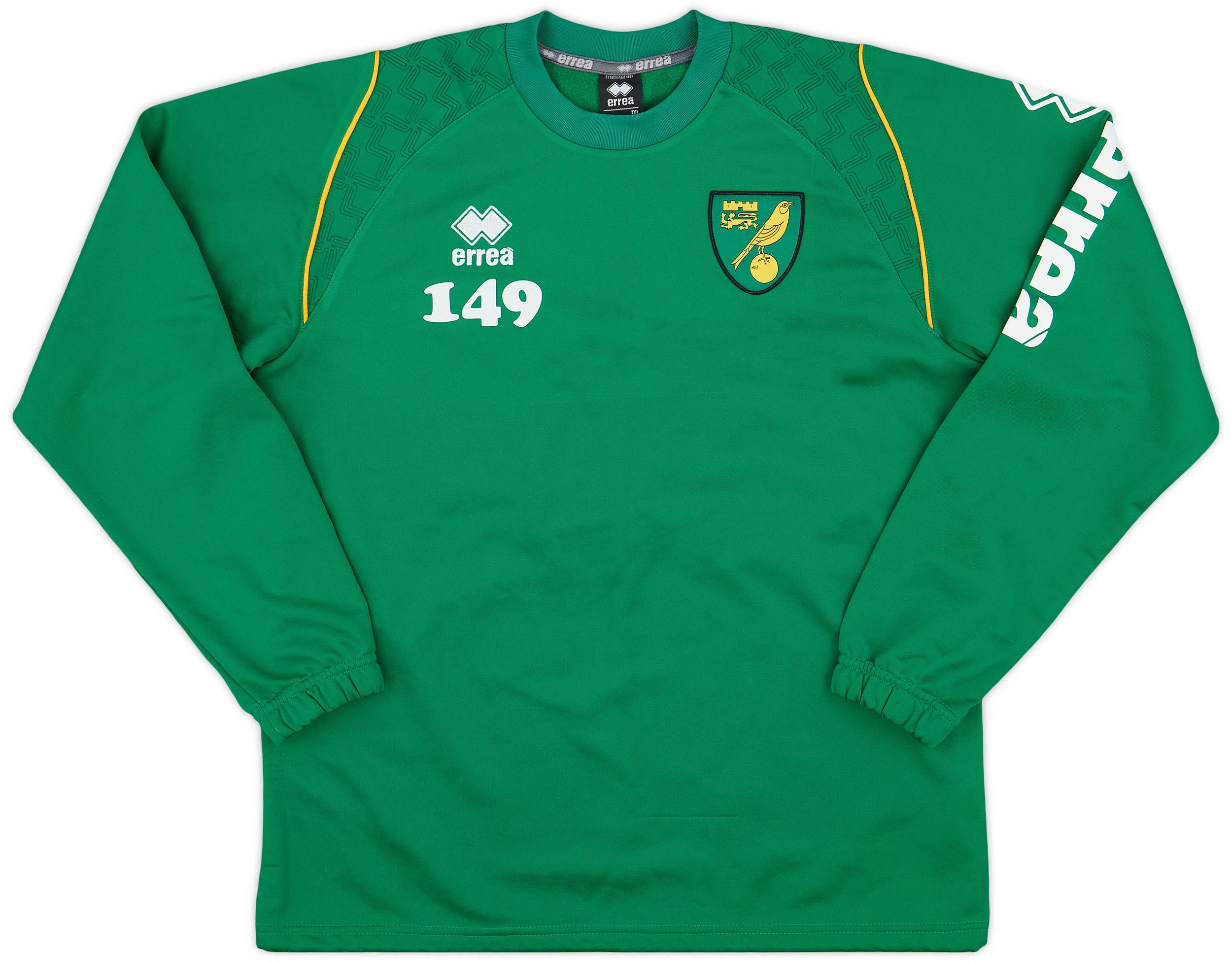 2011-12 Norwich Player Issue Errea Training L/S Shirt #149 - 8/10 - (M)