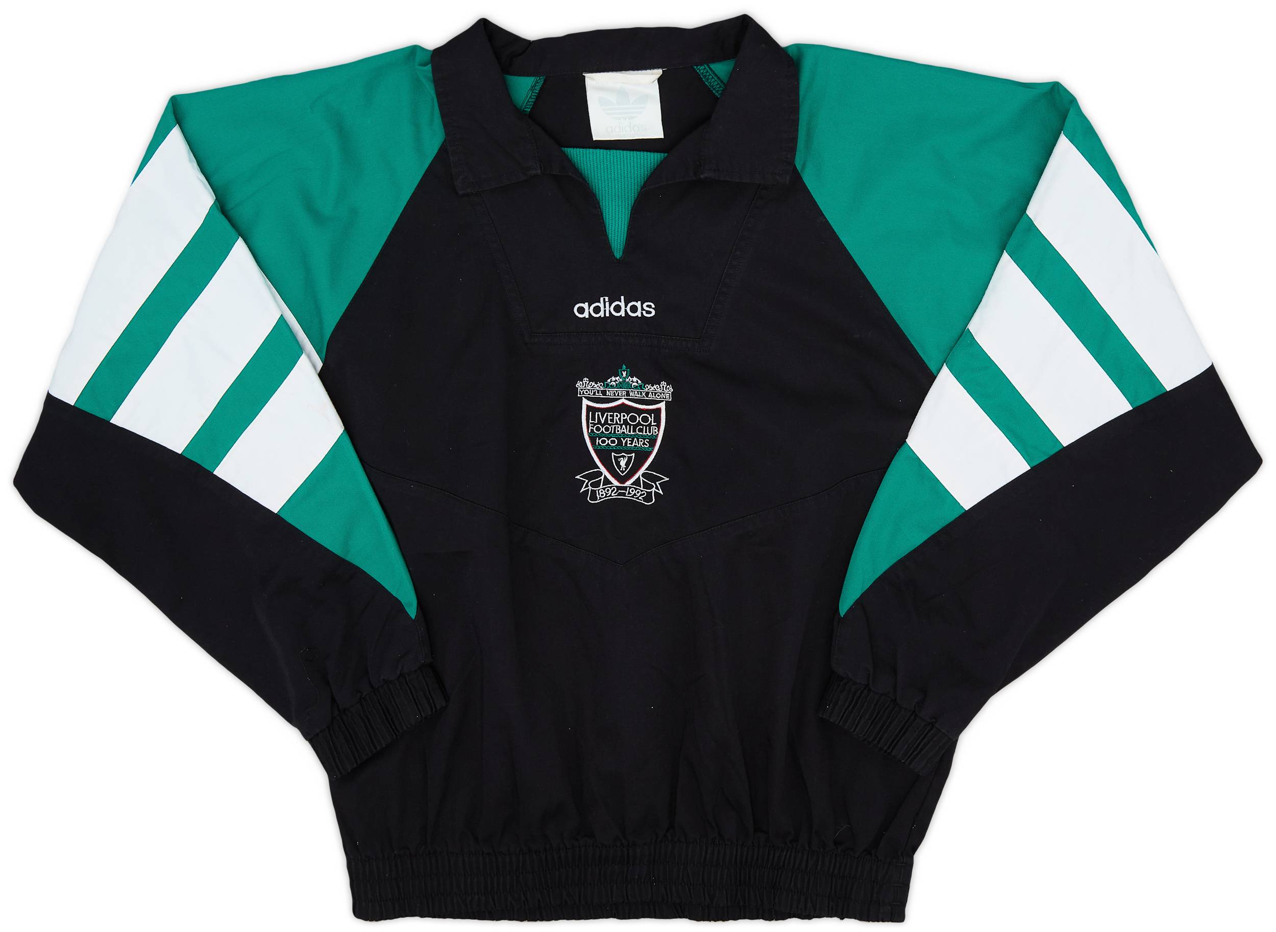 1992 93 Liverpool adidas Centenary Drill Top 8 10 L