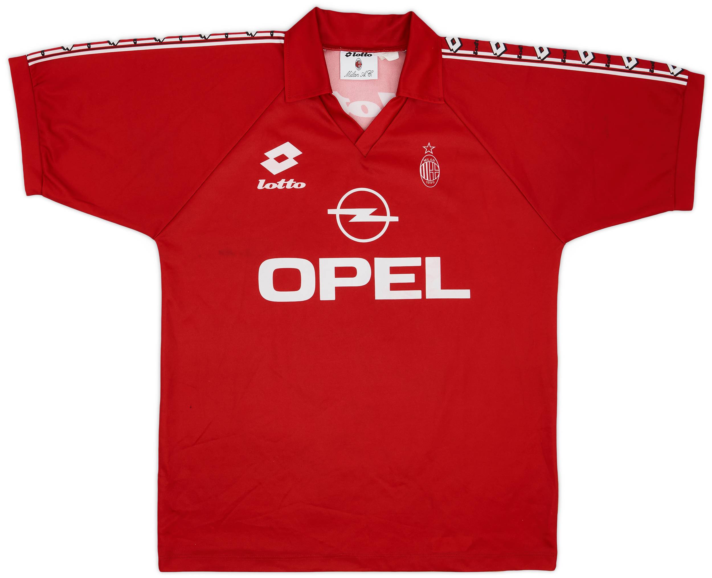 1995-96 AC Milan Lotto Training Shirt - 7/10 - (L)