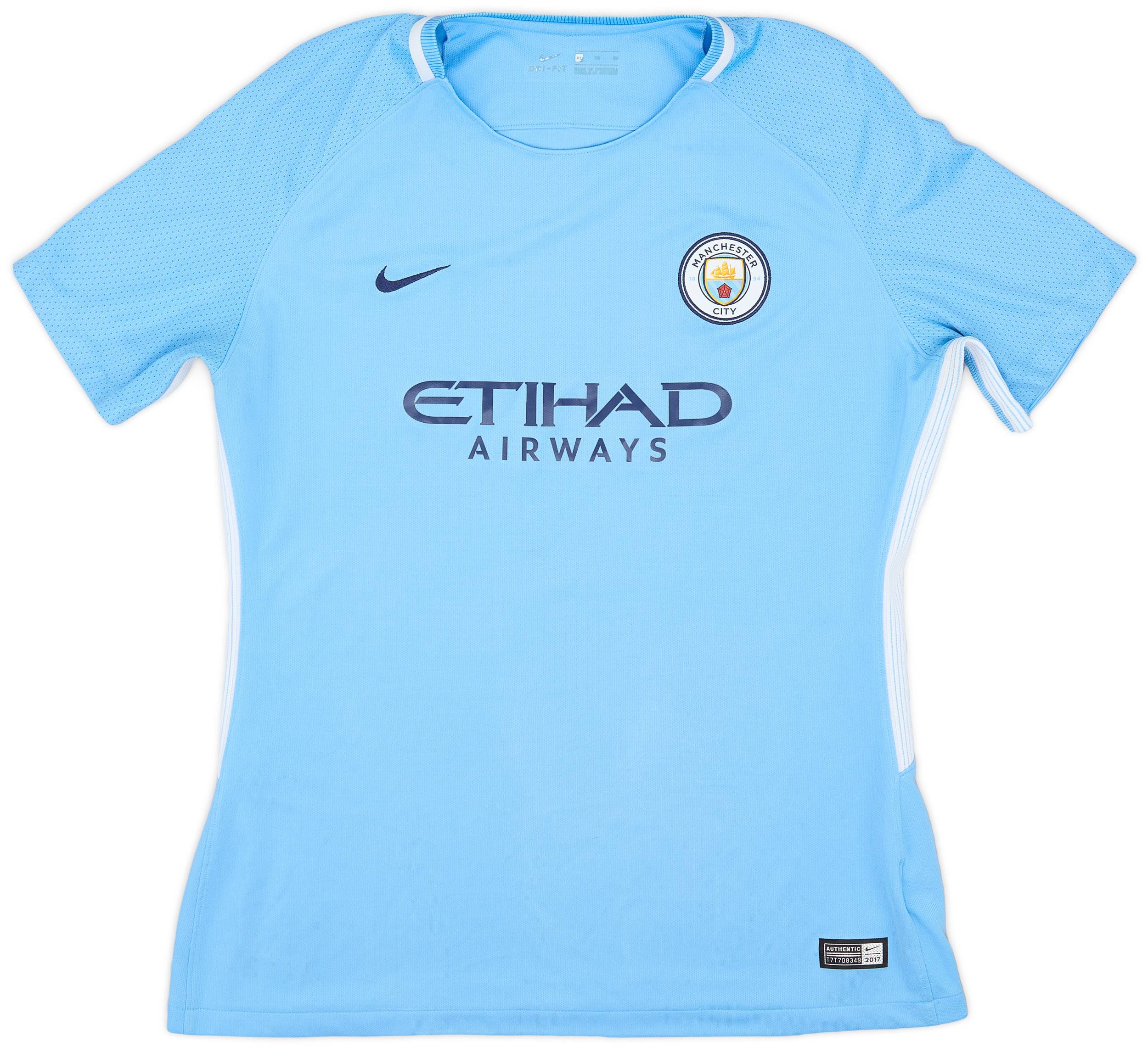 2017-18 Manchester City Home Shirt - 8/10 - (Women's XL)