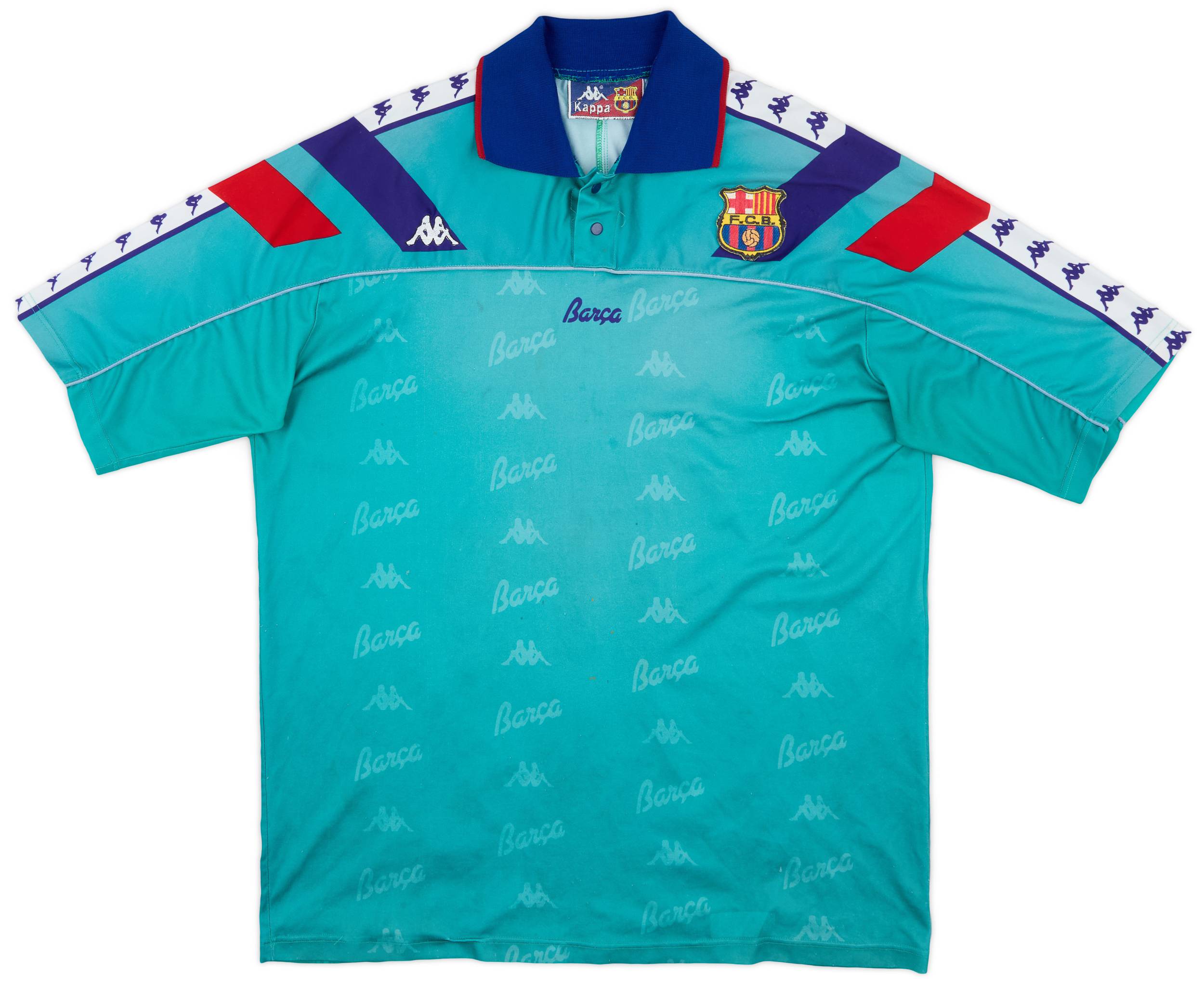 1992-95 Barcelona Away Shirt Romario #10 - 6/10 - (XL)