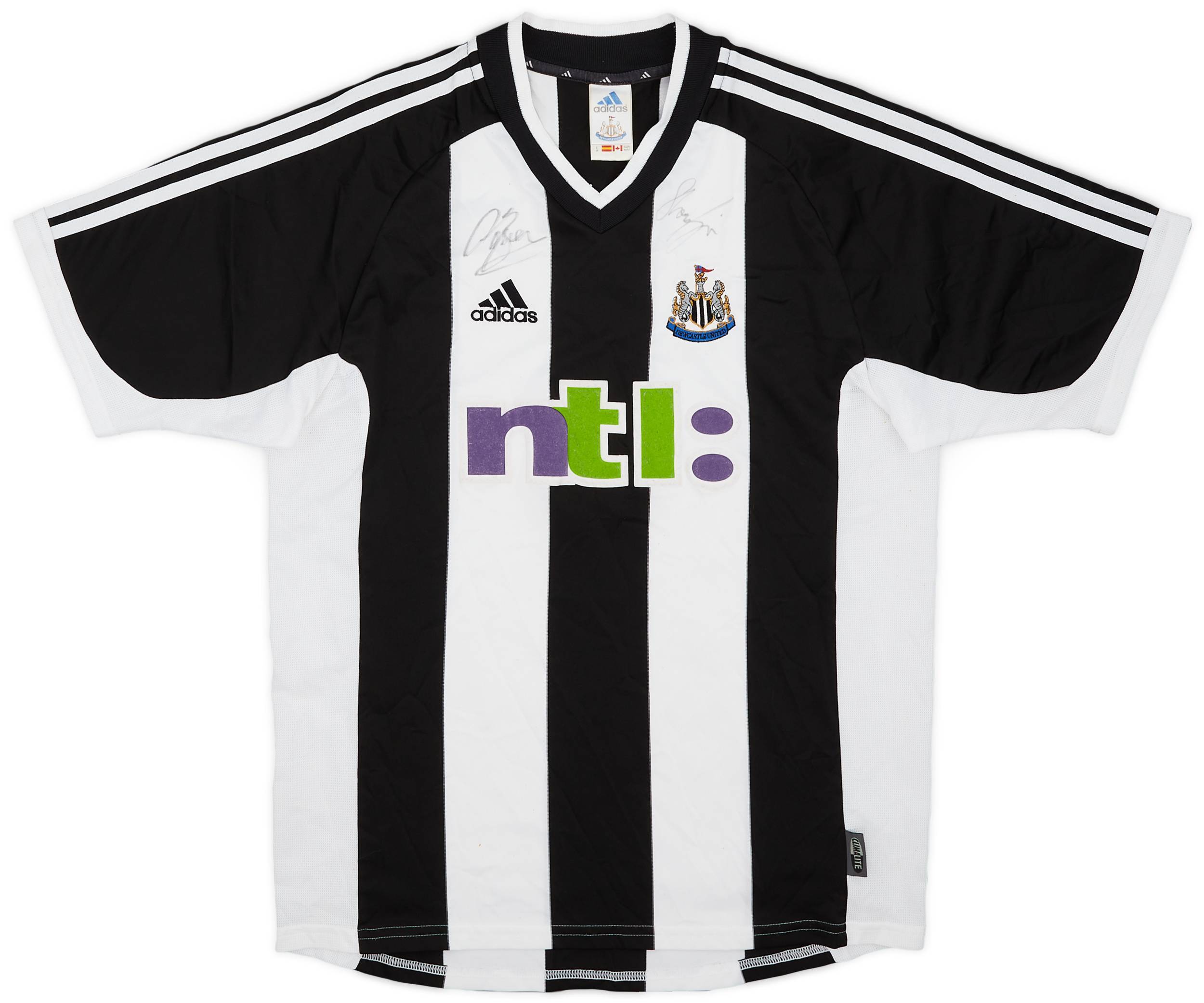 2001-03 Newcastle 'Signed' Home Shirt - 7/10 - (M)