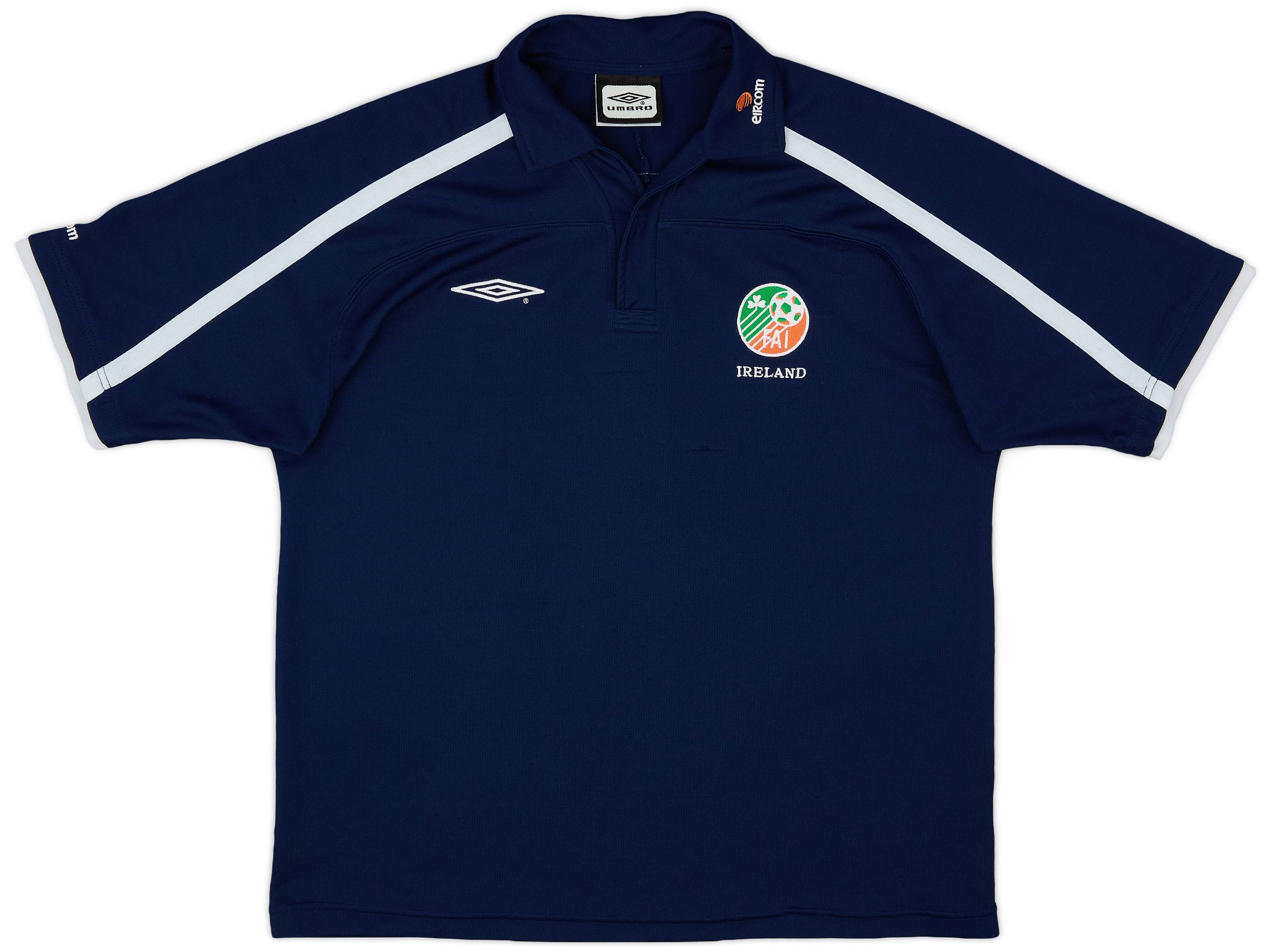Ireland 2000/01 Home Umbro Football Shirt #13 Match Issue L