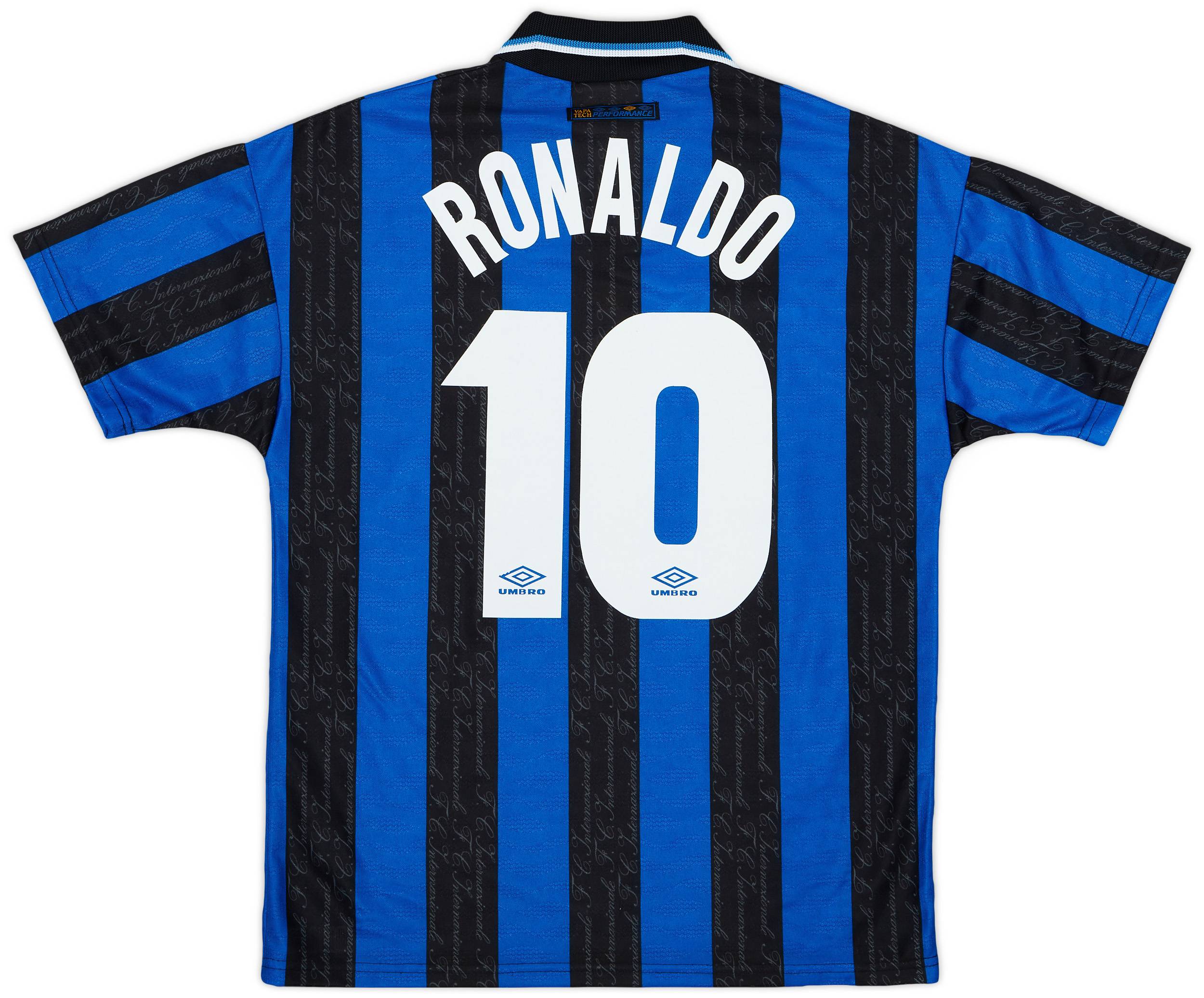は自分にプチご褒美を Inter 1997-98 Milan (M) - 9/10 - #10 Ronaldo Shirt Home トップス