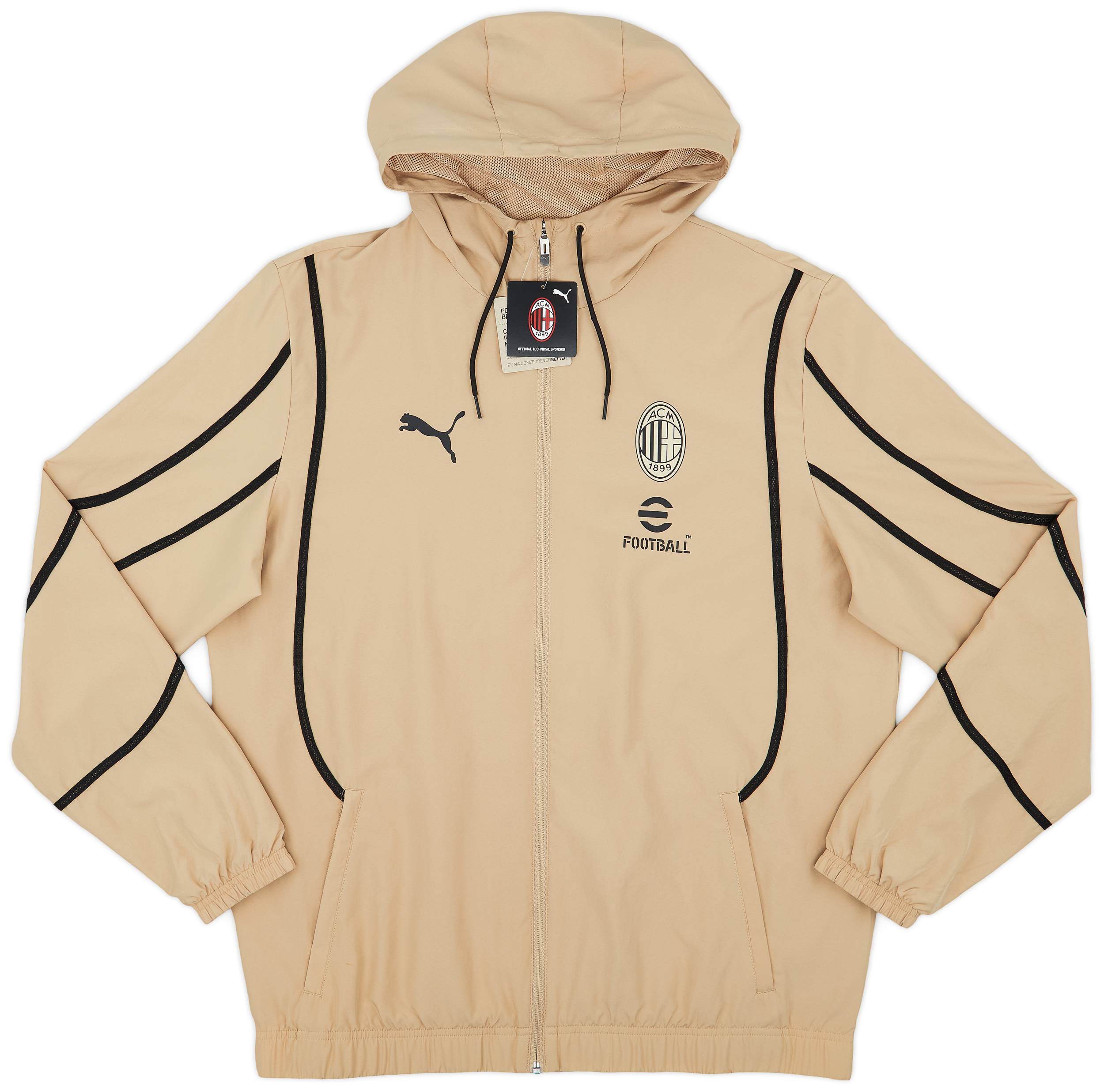2024-25 AC Milan Puma Pre-Match Hooded Jacket