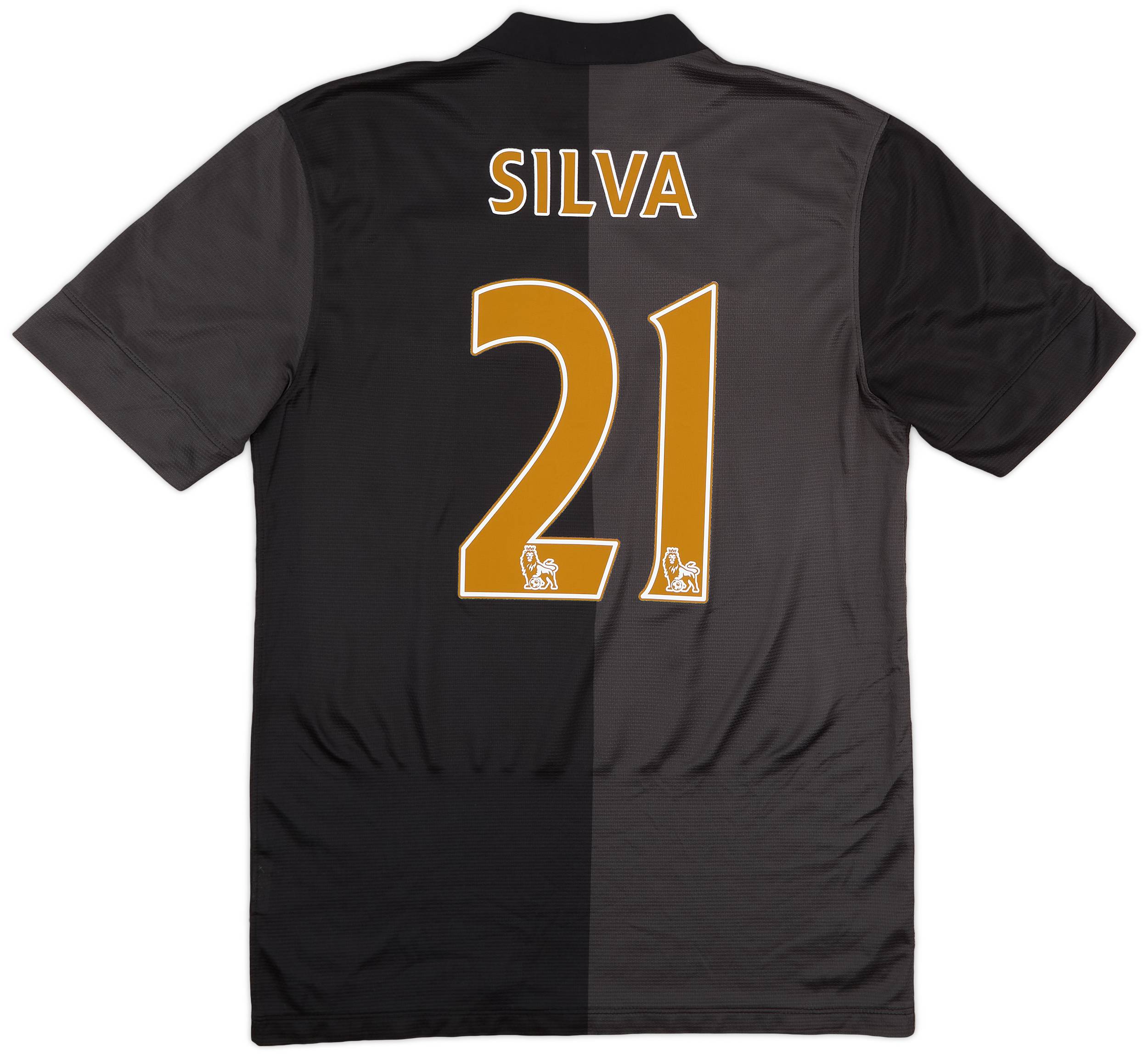 2013-14 Manchester City Away Shirt Silva #21 - 9/10 - (S)
