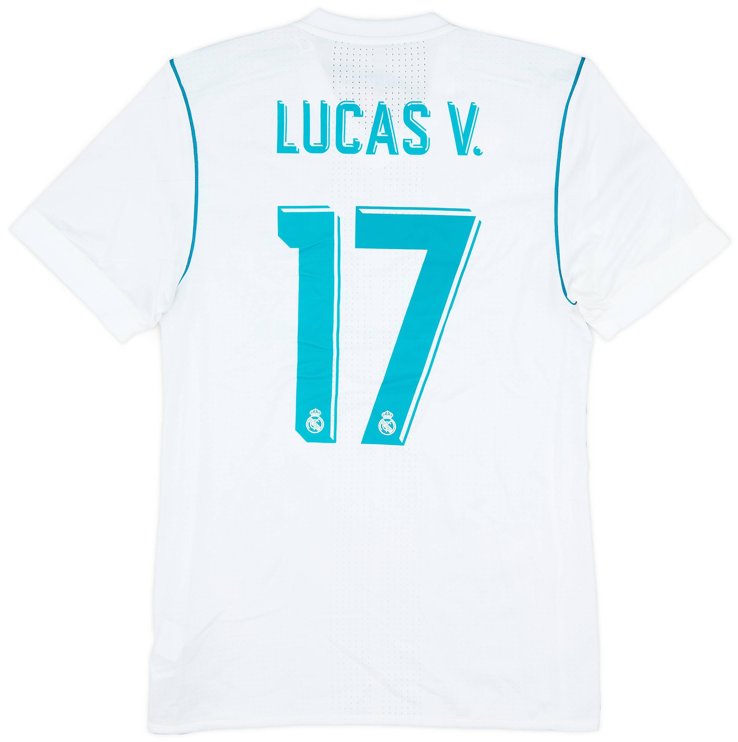 2017-18 Real Madrid Authentic Home Shirt Lucas V. #17 (M)