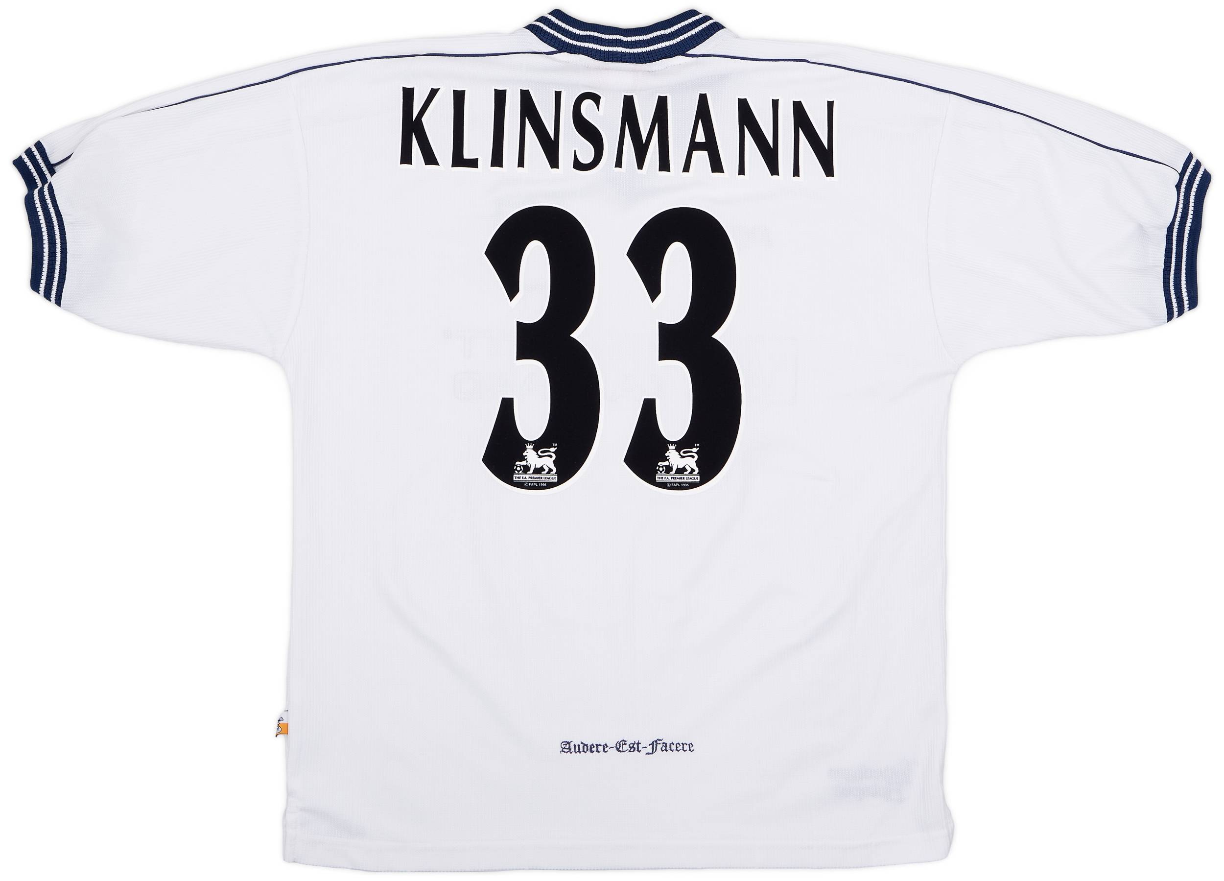 1997-99 Tottenham Home Shirt Klinsmann #33 - 7/10 - (L)