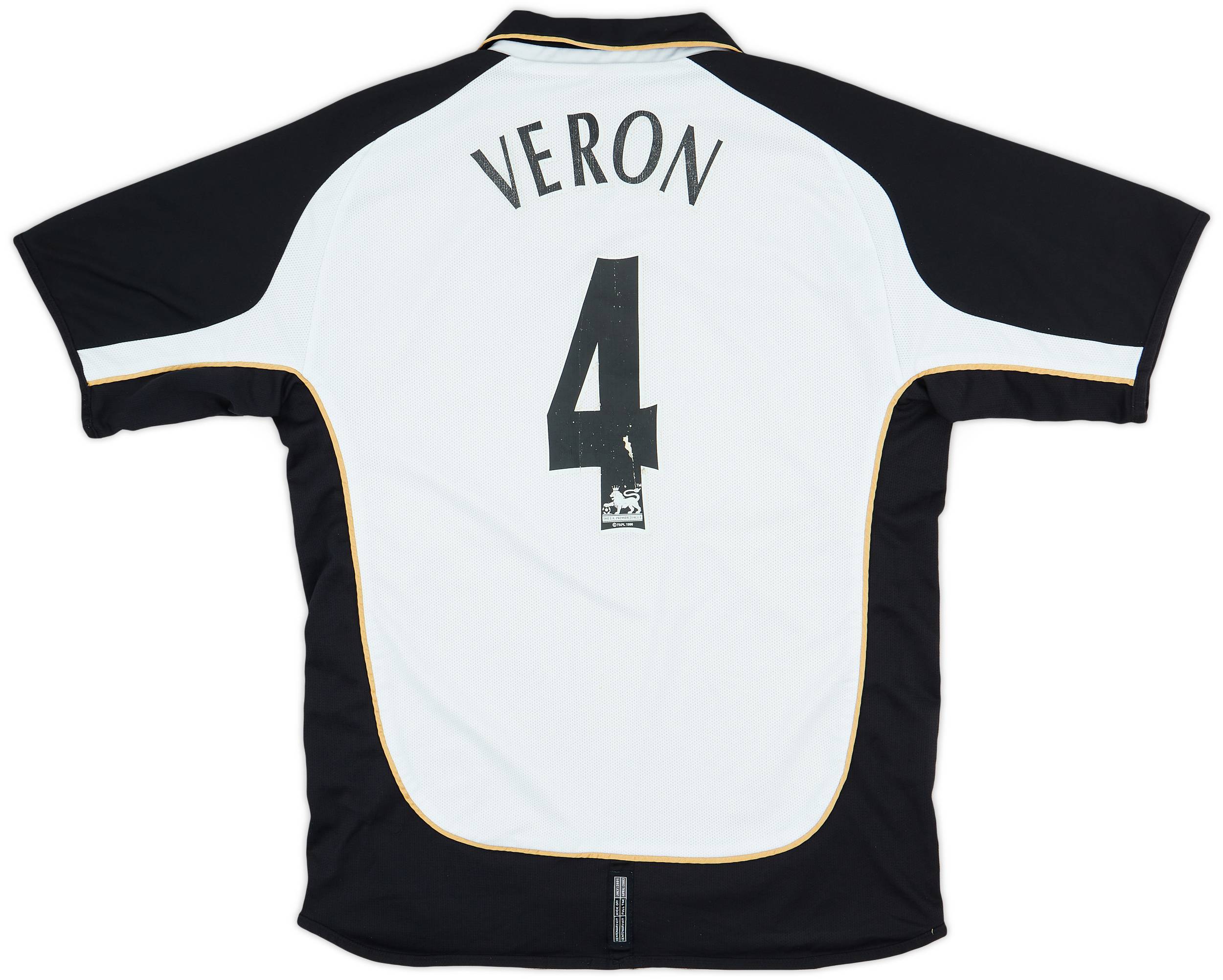 2001-02 Manchester United Centenary Away/Third Shirt Veron #4 - 5/10 - (L)