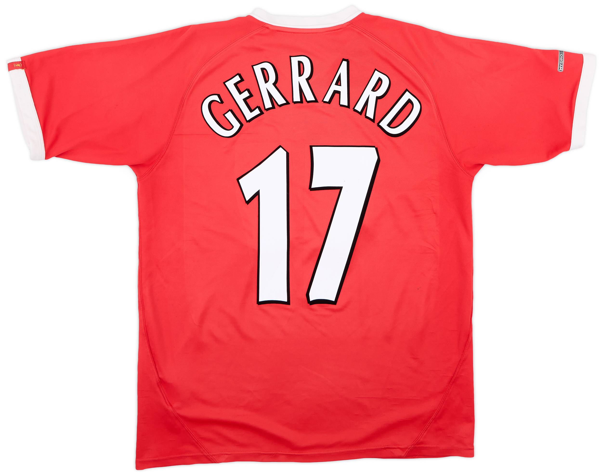 2001-03 Liverpool CL Shirt Gerrard #17 - 7/10 - (M)