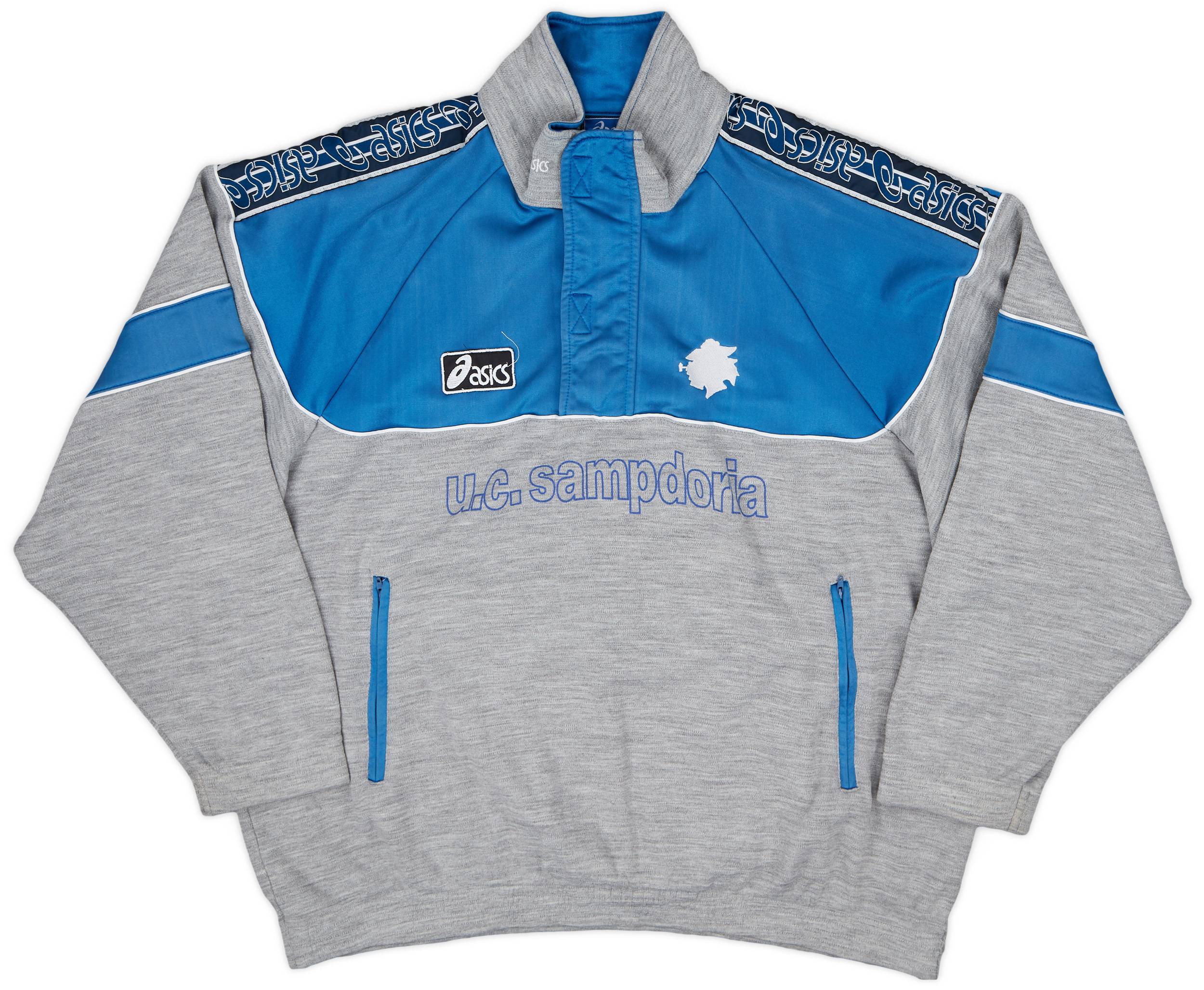 1992-94 Sampdoria Asics 1/4 Zip Track Jacket - 7/10 - (L)
