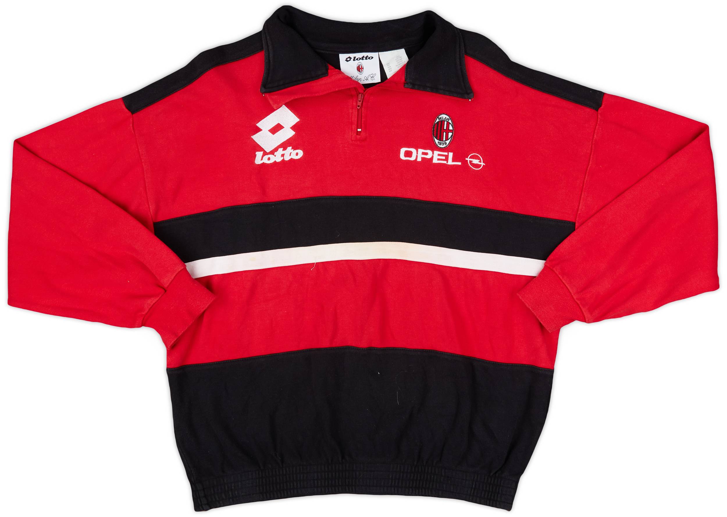 1994-95 AC Milan Lotto 1/4 Zip Drill Top - 6/10 - (XS)