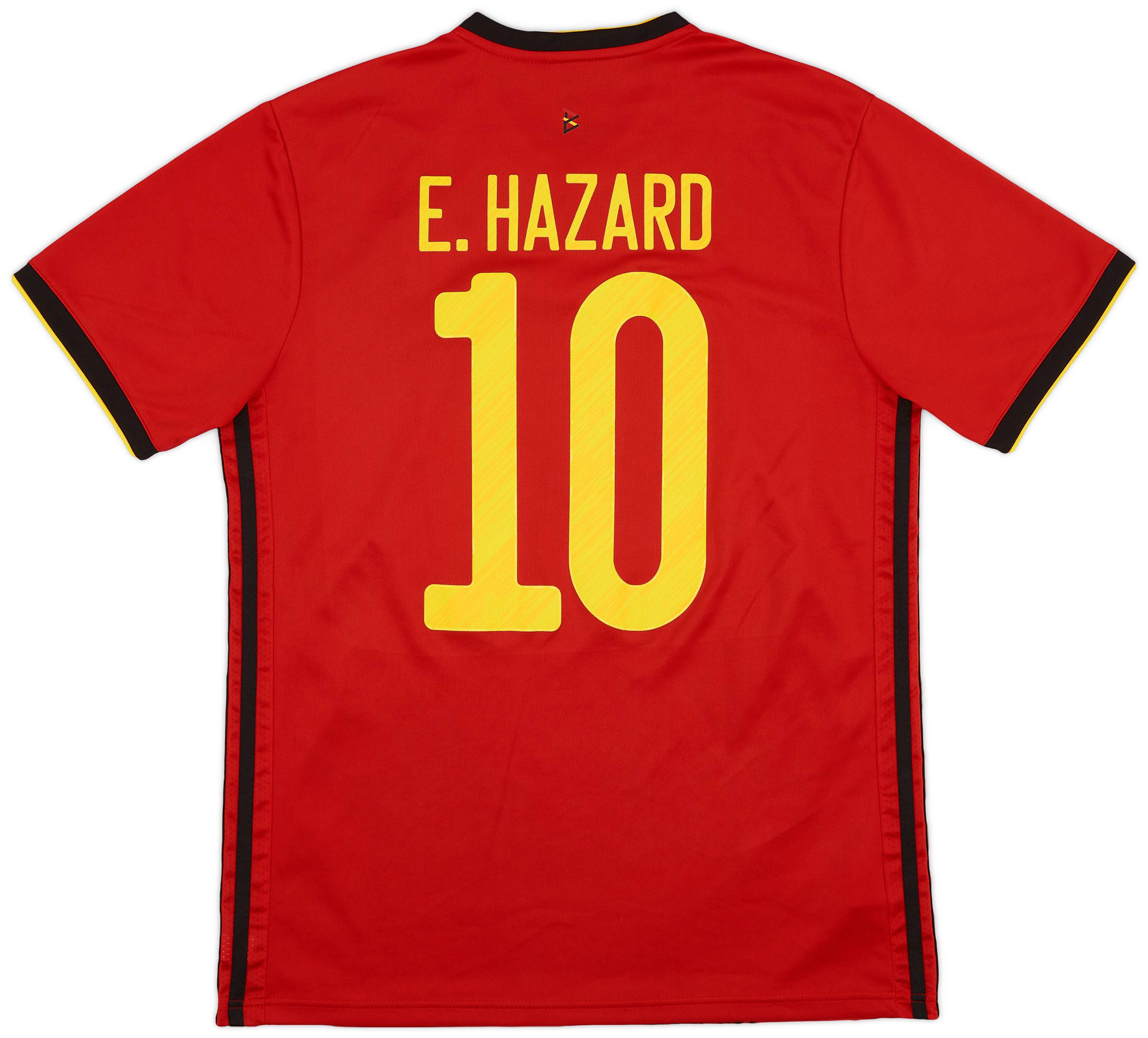 年末のプロモーション特価！ E.Hazard Shirt Home Belgium 2020-21 #10 (L) - 8/10 - 応援グッズ