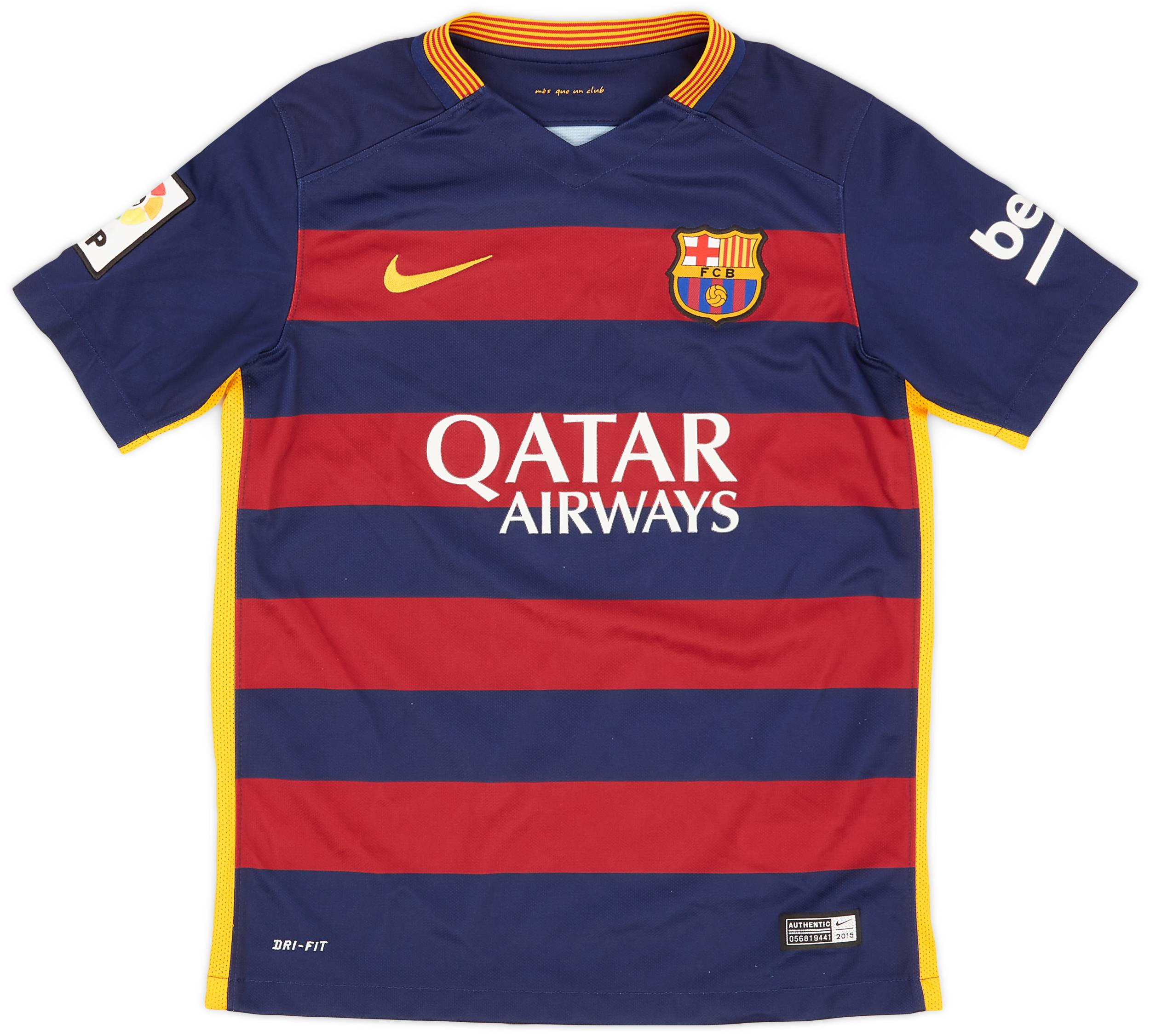 2015-16 Barcelona Home Shirt - 9/10 - (M.Boys)