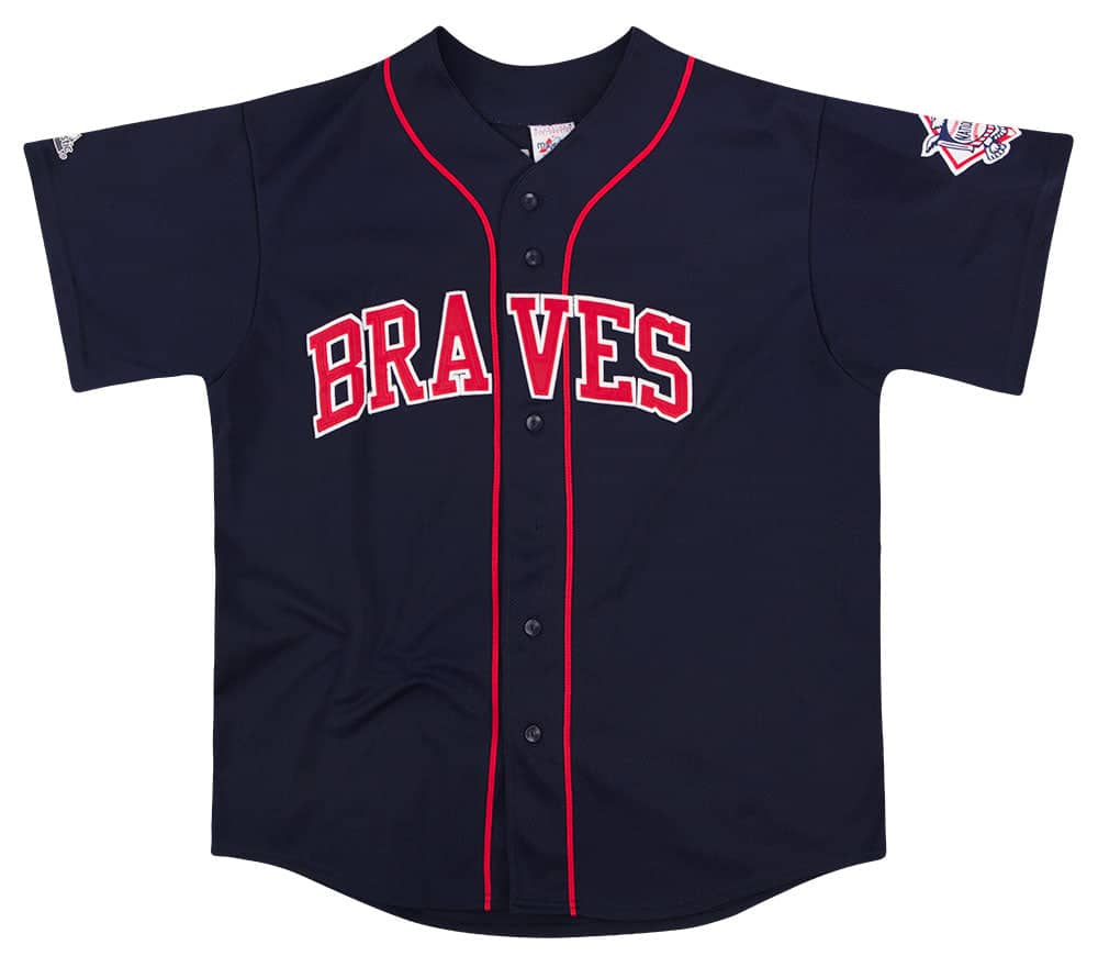 2000-07 Atlanta Braves A. Jones #25 Majestic Jersey (Alternate) XL