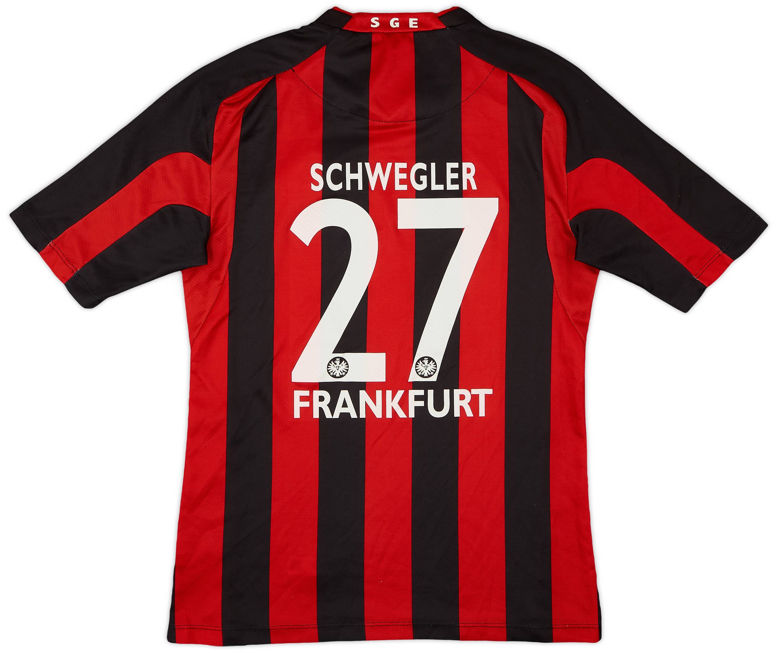 2013-14 Eintracht Frankfurt Home Shirt Schwegler #27 - 7/10 - (XS)