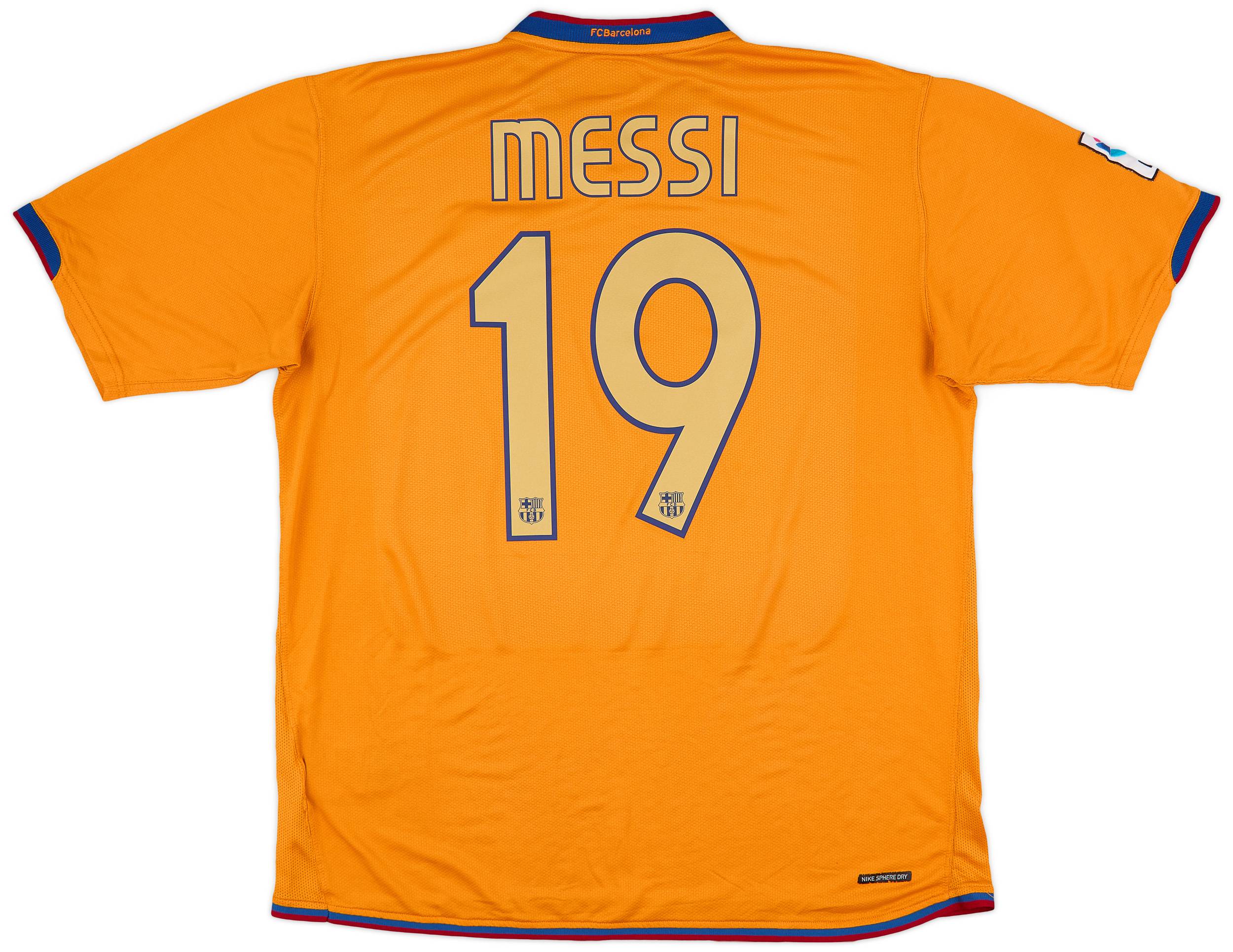 2006-08 Barcelona Away Shirt Messi #19 - 6/10 - (XL)