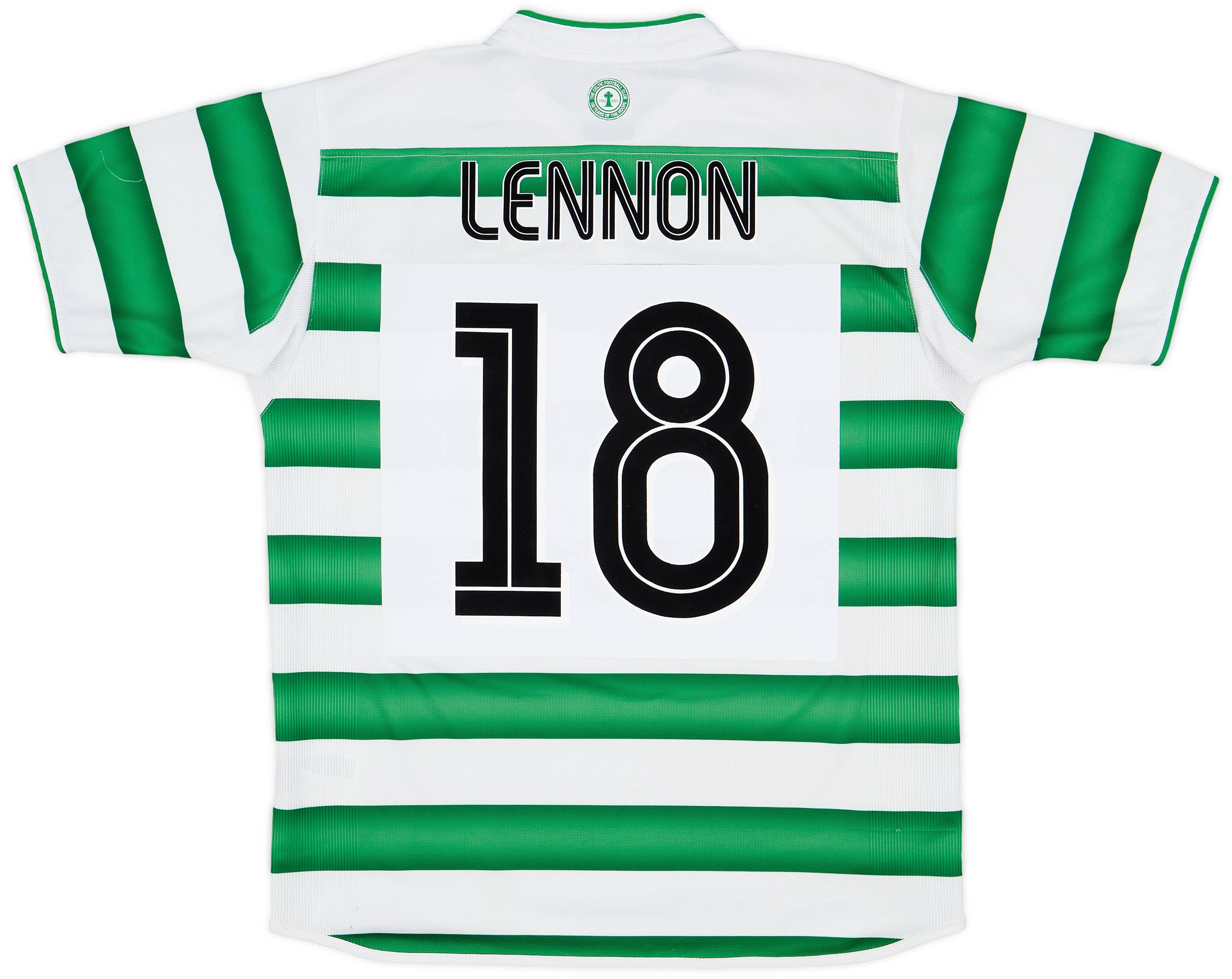 2003-04 Celtic Home Shirt Lennon #18 - 8/10 - (M)