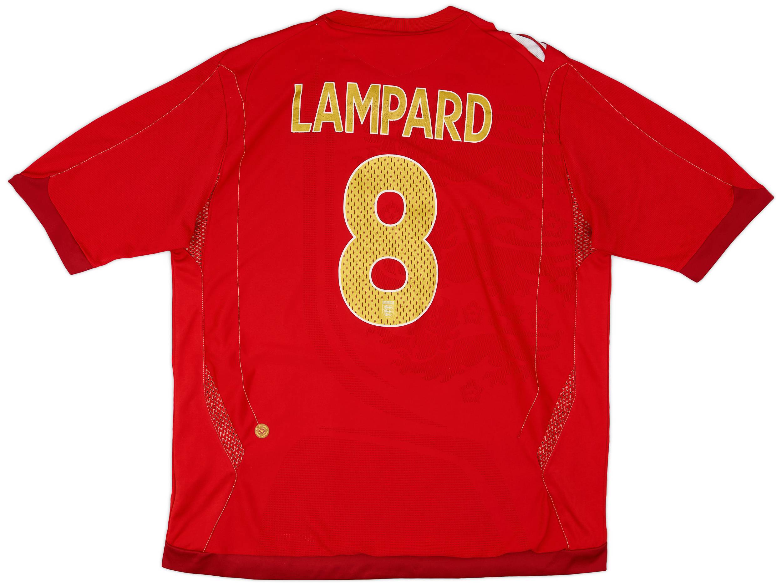 2006-08 England Away Shirt Lampard #8 - 8/10 - (XL)