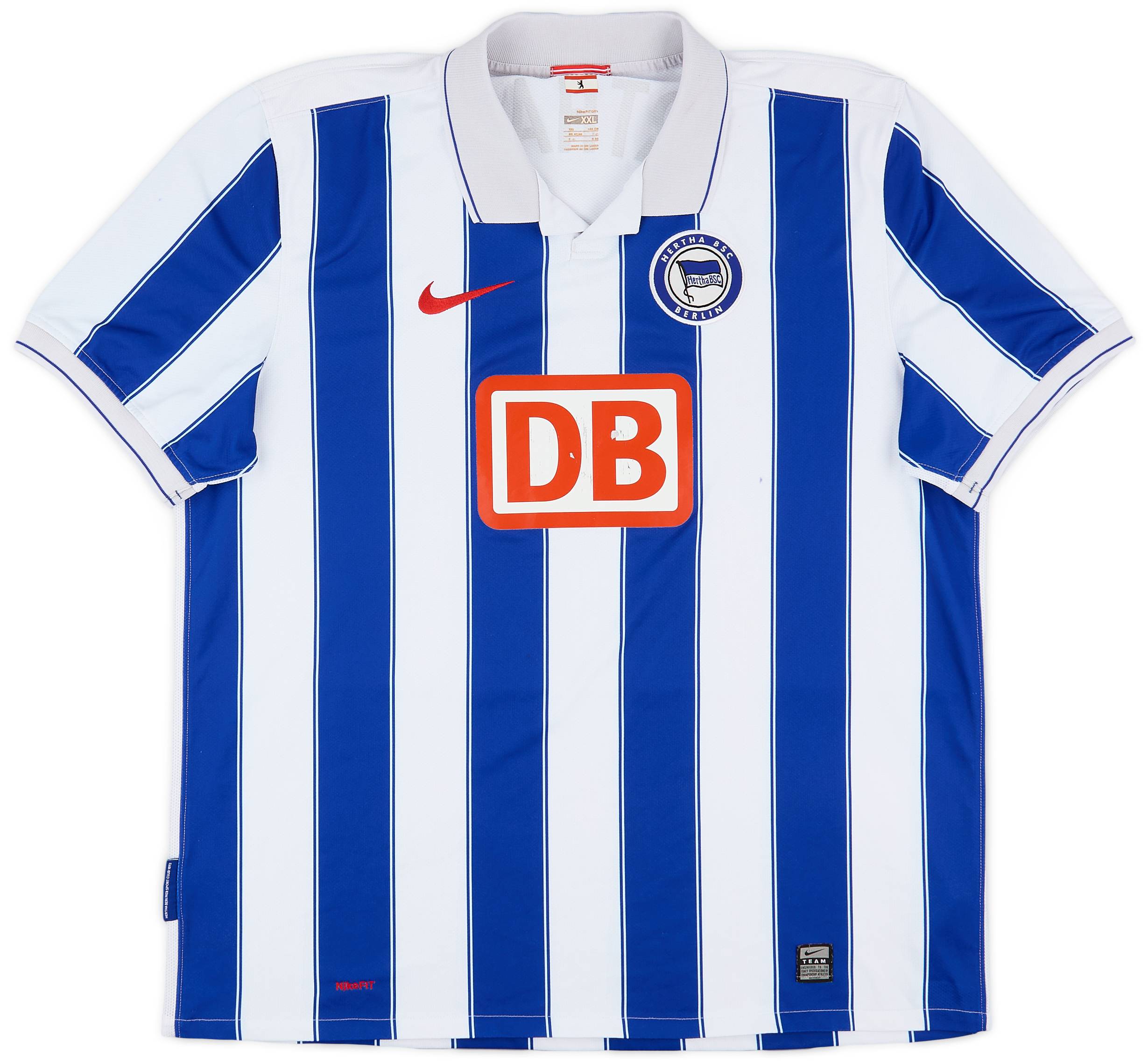 2009-10 Hertha Berlin Home Shirt - 5/10 - (XXL)