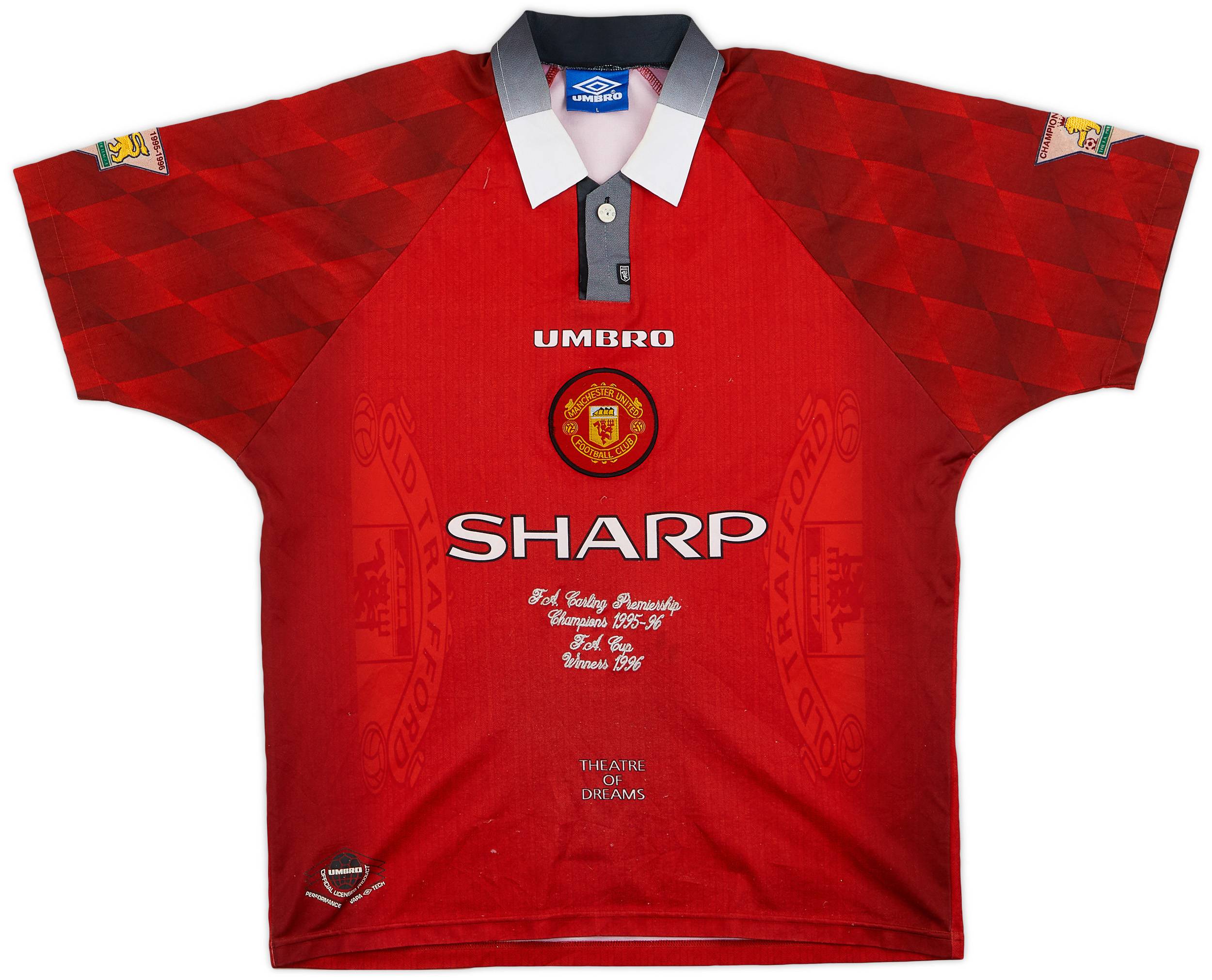 1996-97 Manchester United Away Shirt Beckham #10 - 8/10 - (XXL)