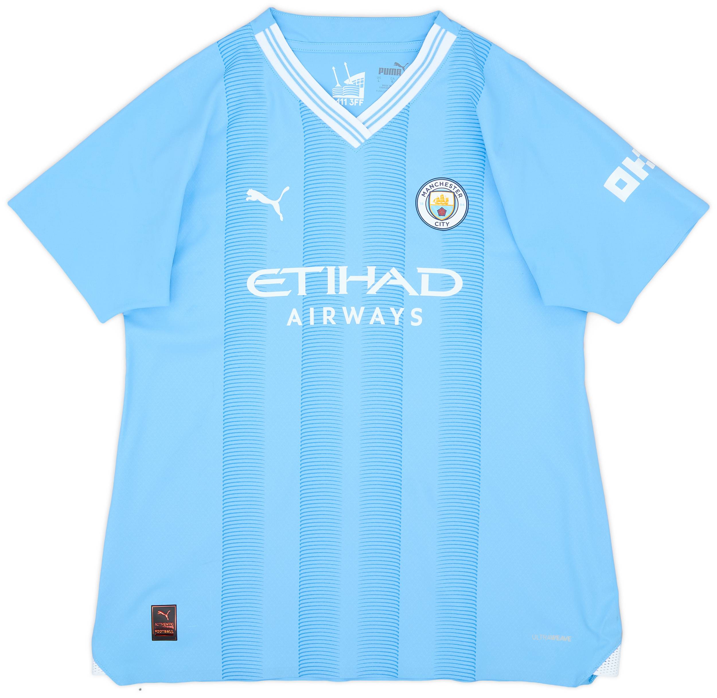 2023-24 Manchester City Women's Player Issue Home Shirt - 9/10 - (M)
