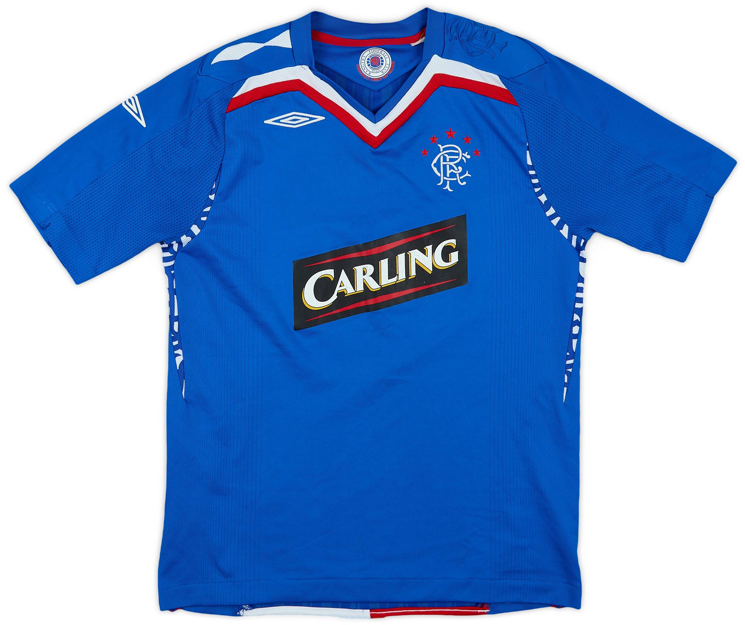2007-08 Rangers Home Shirt - 6/10 - (L.Boys)
