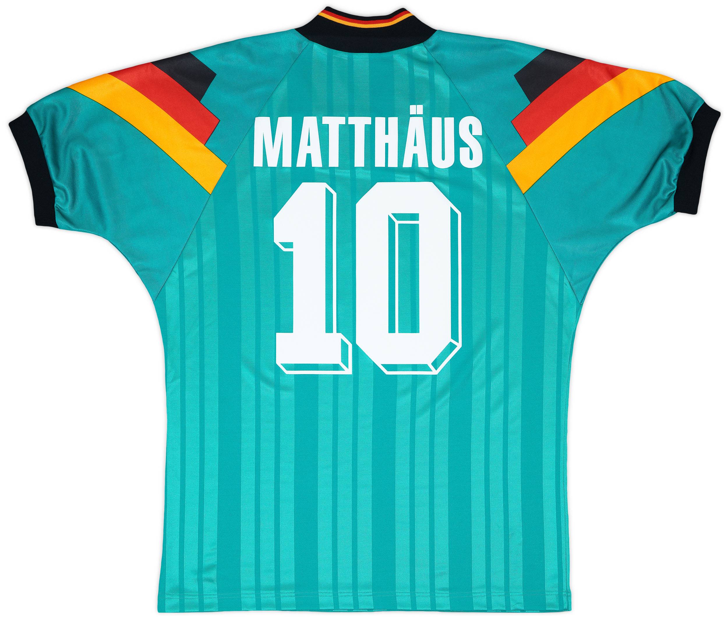 1992-94 Germany Away Shirt Matthaus #10 - 8/10 - (L)