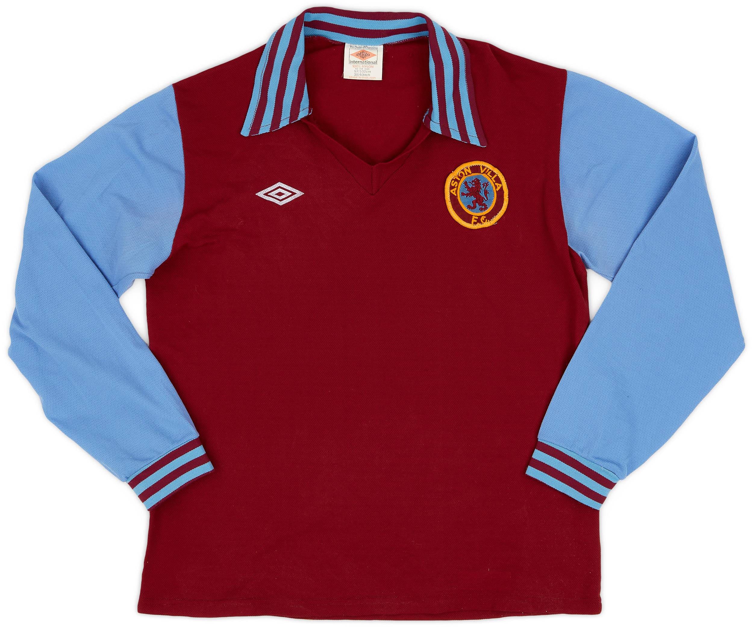 1976-81 Aston Villa Home L/S Shirt - 8/10 - (M)