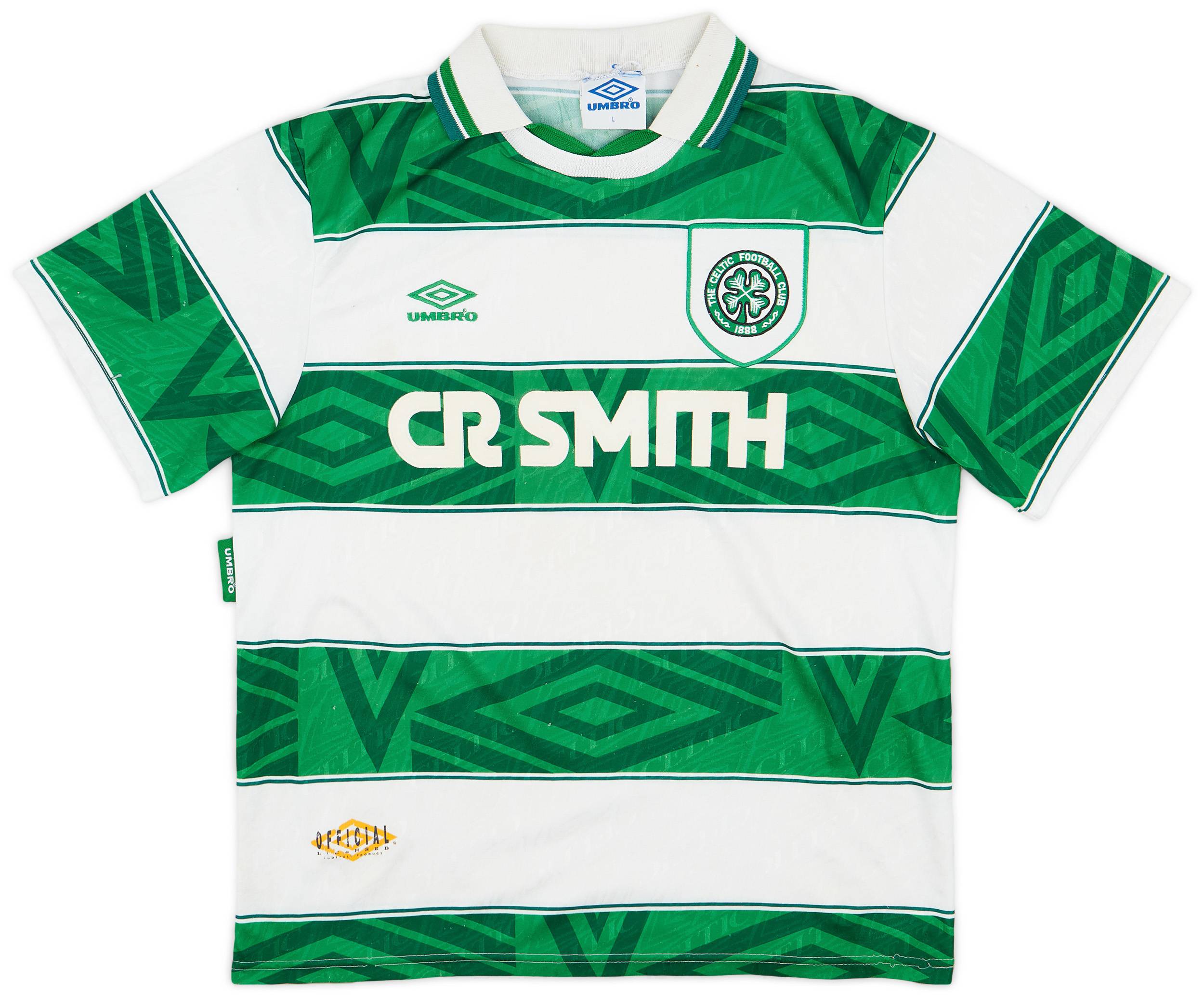 1993-95 Celtic Home Shirt - 6/10 - (L)