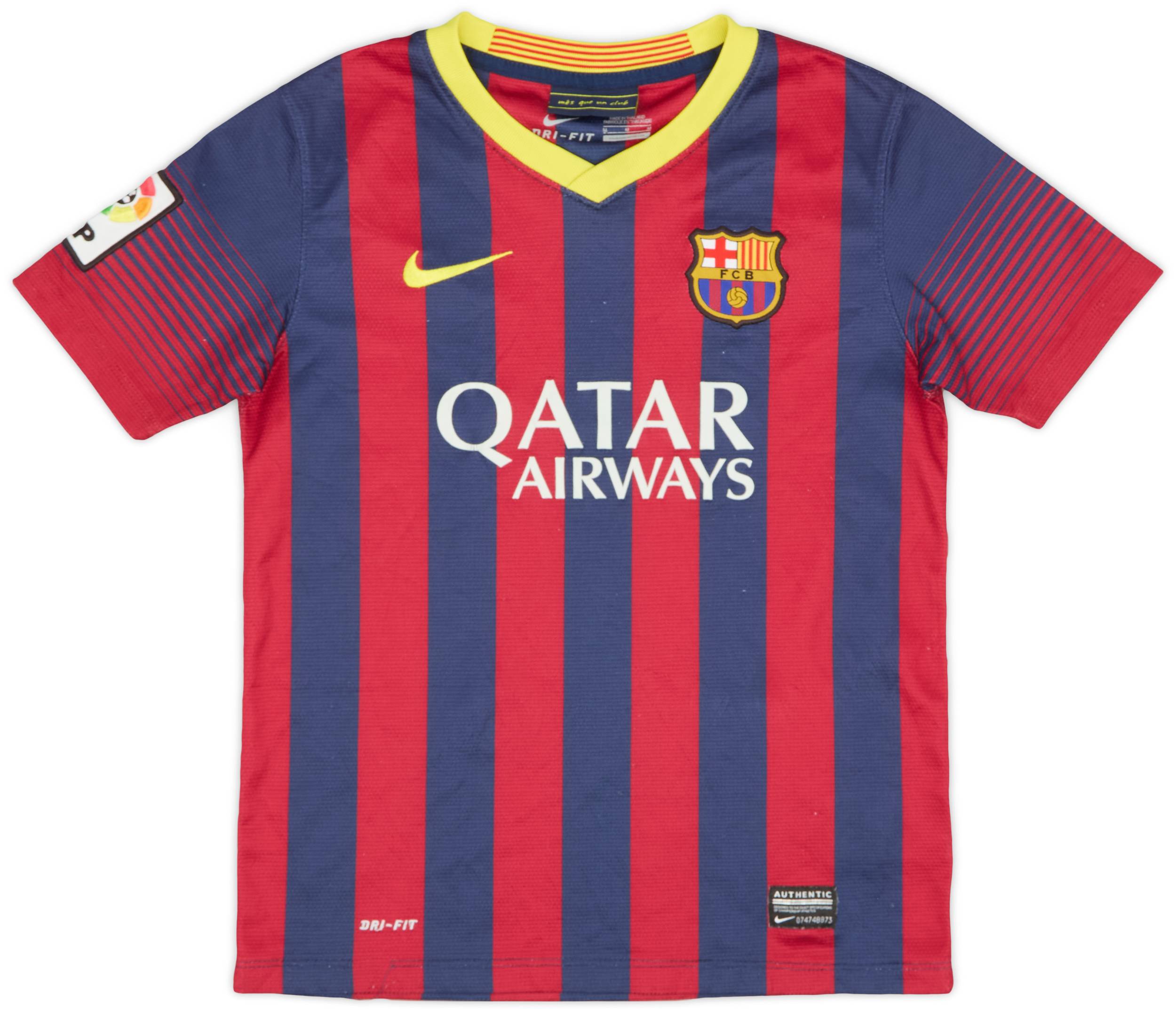 2013 14 Barcelona Home Shirt 7 10 M.Boys
