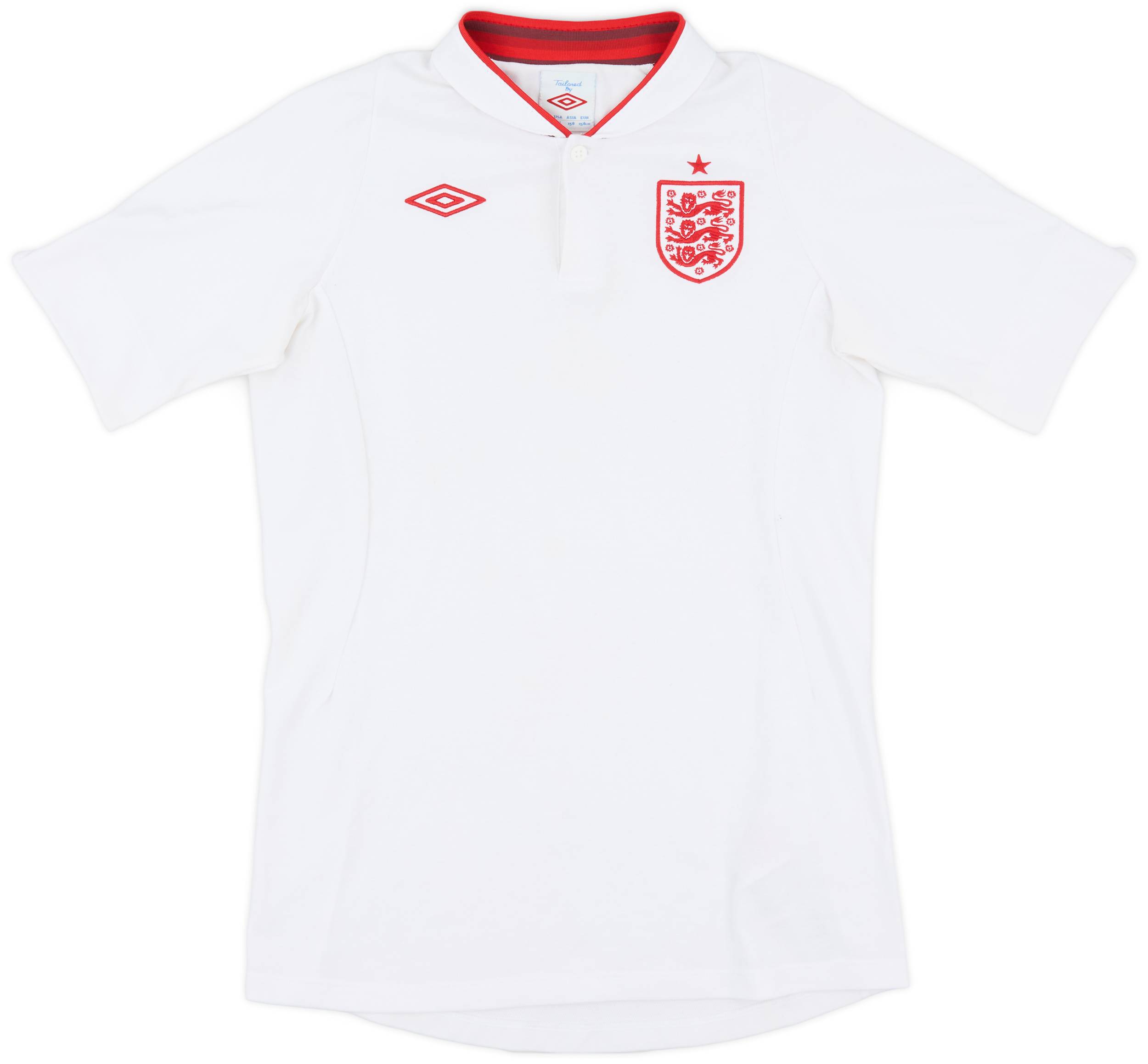 2012-13 England Home Shirt - 8/10 - (XL.Boys)