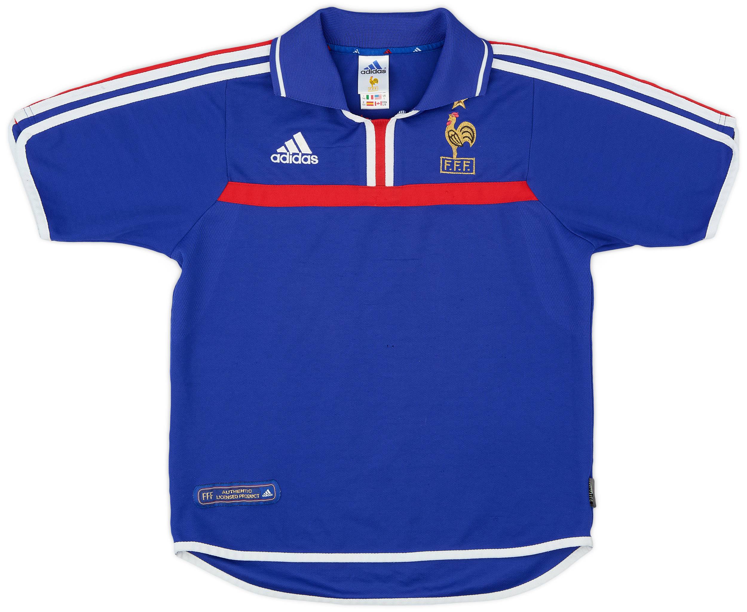 2000-02 France Home Shirt - 6/10 - (Y)