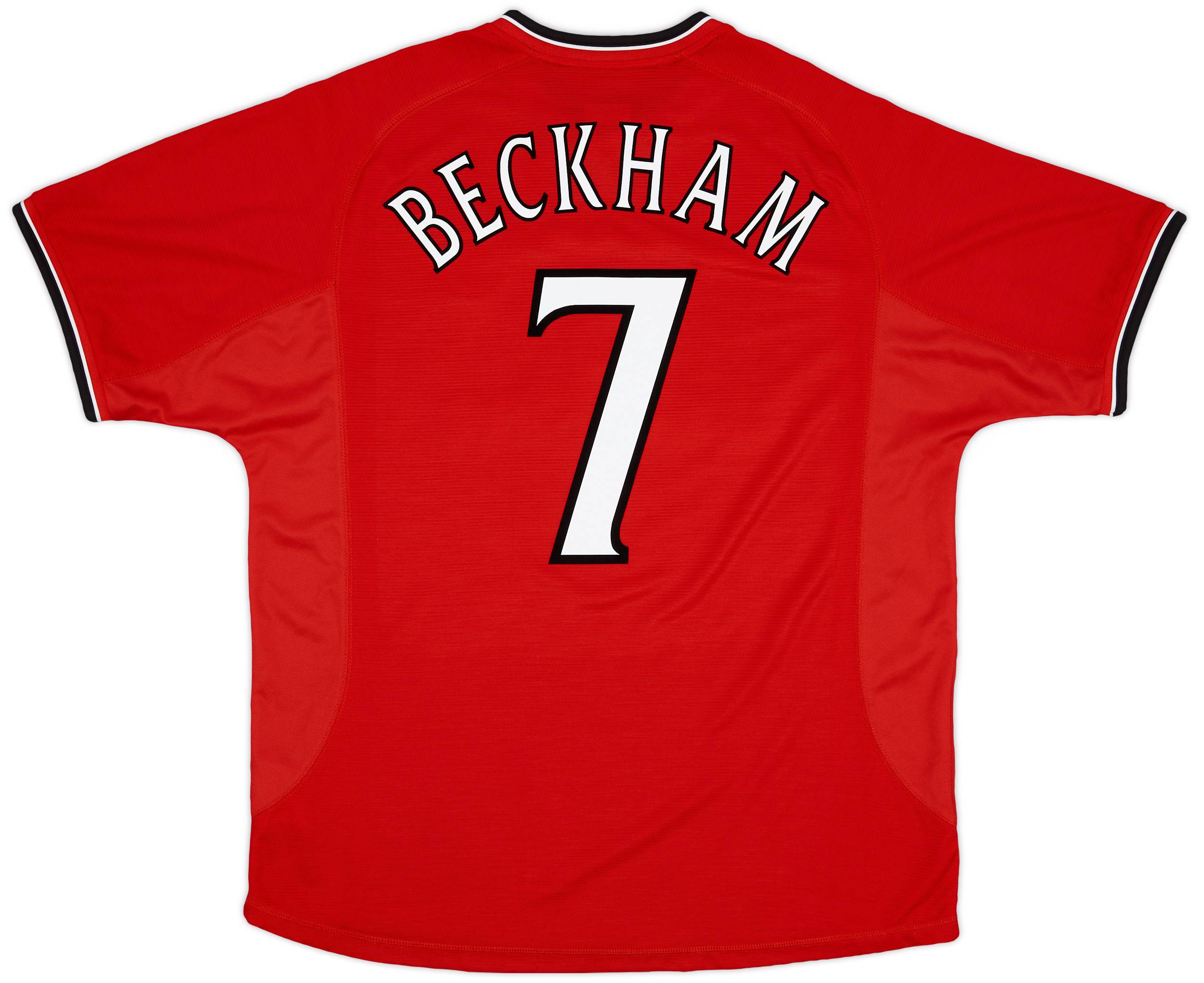 2000-02 Manchester United Home Shirt Beckham #7 - 9/10 - (XL)