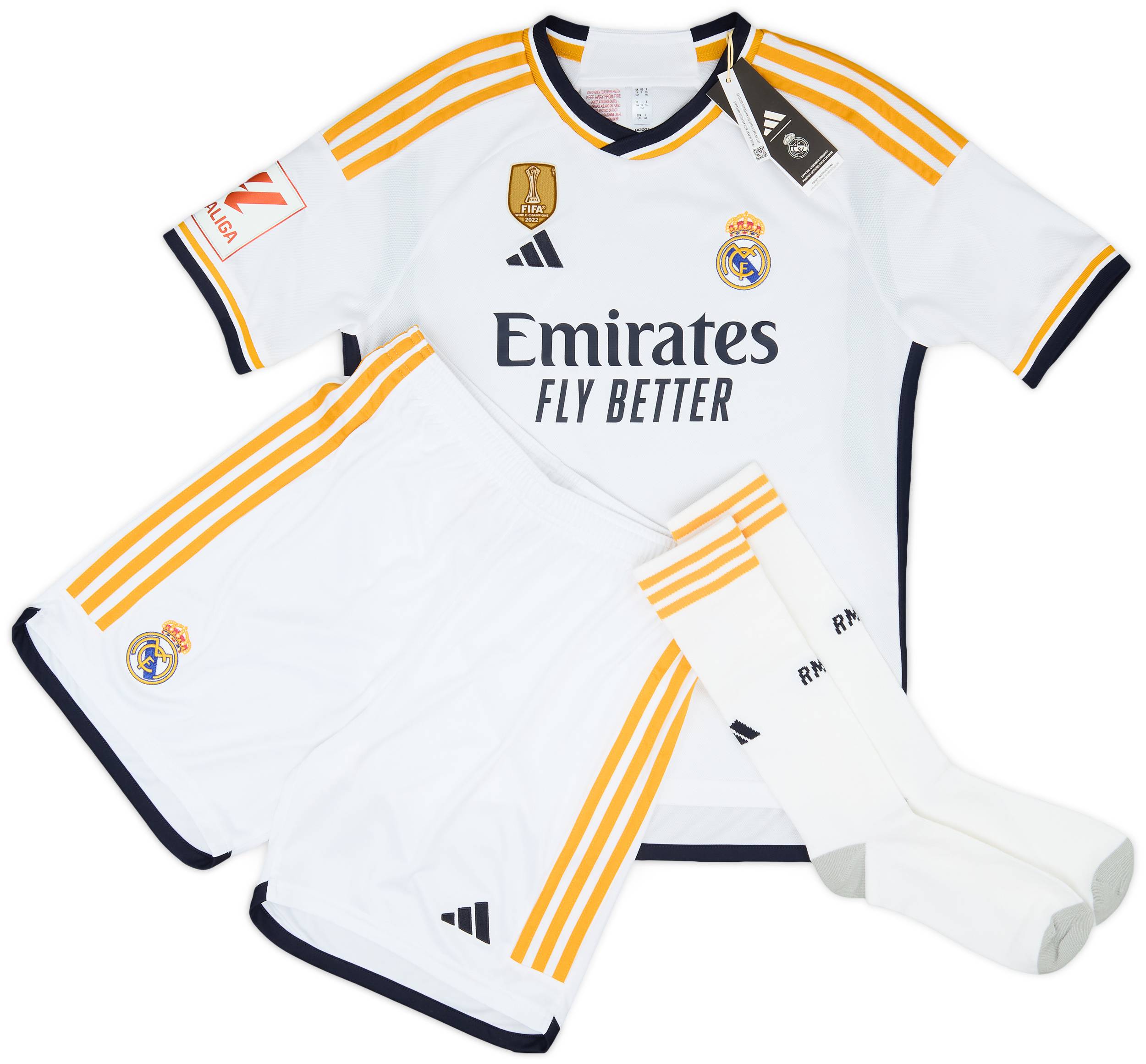 2023-24 Real Madrid Home Full Kit (S.Kids)