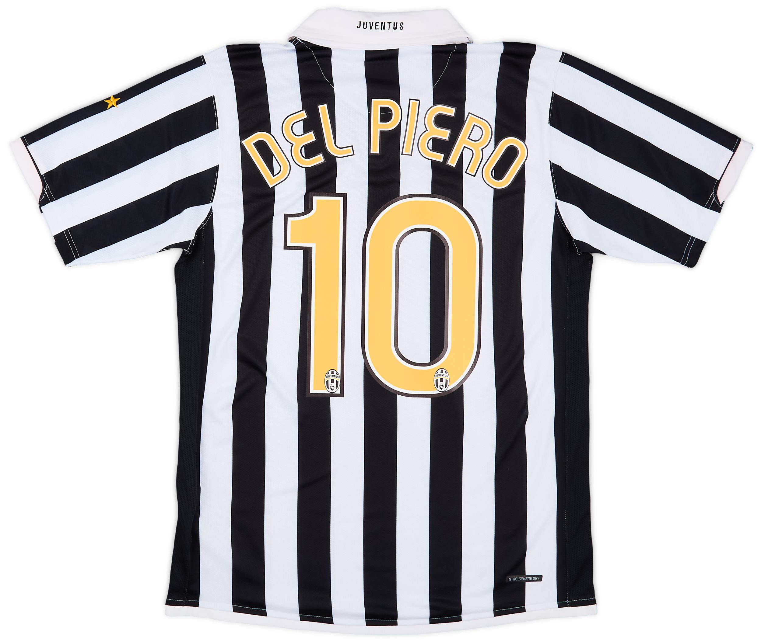 2006-07 Juventus Home Shirt Del Piero #10 - 8/10 - (M)