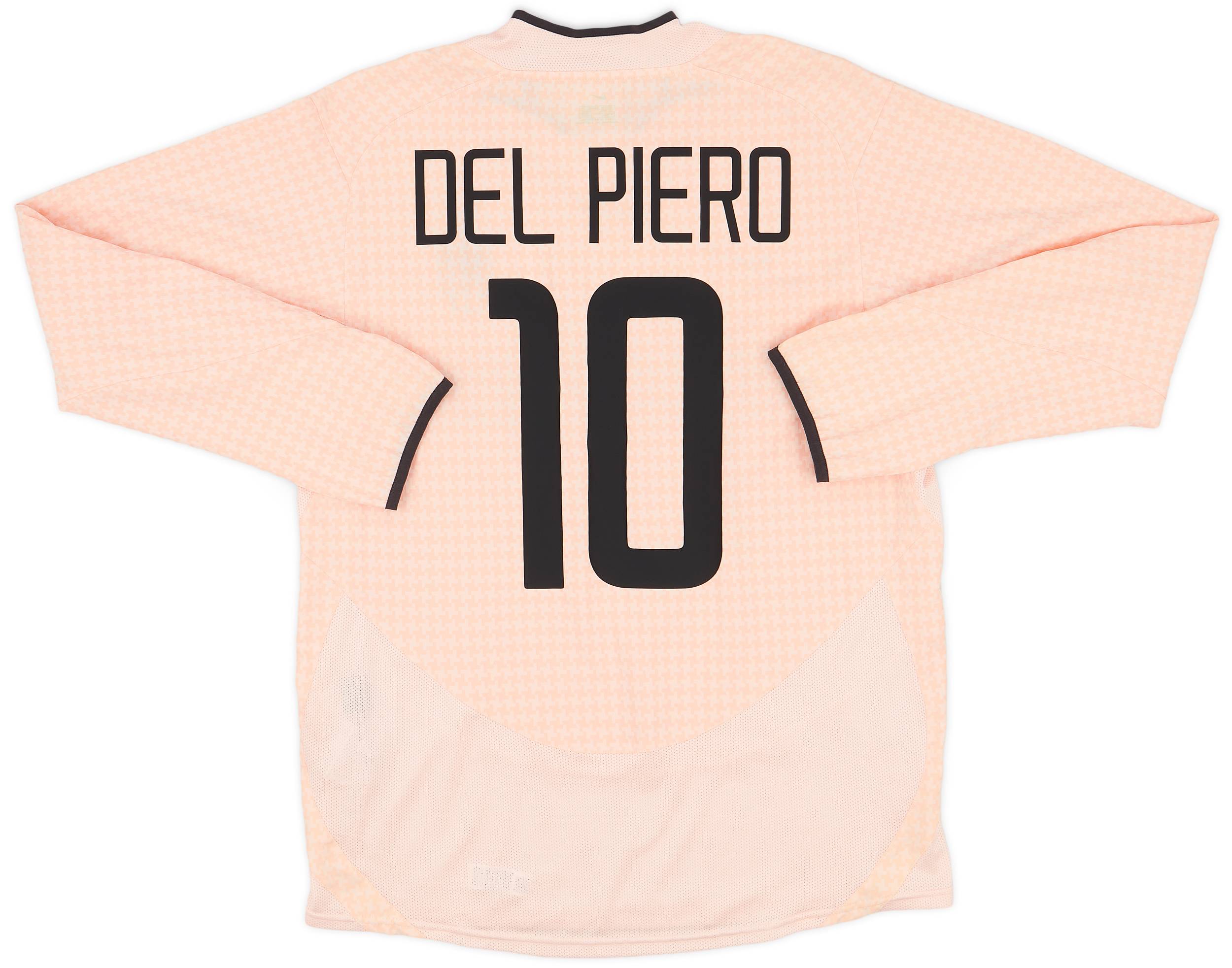 福袋 2003-04 Juventus (M) - 9/10 - #10 Piero Del Shirt L/S Away ウェア