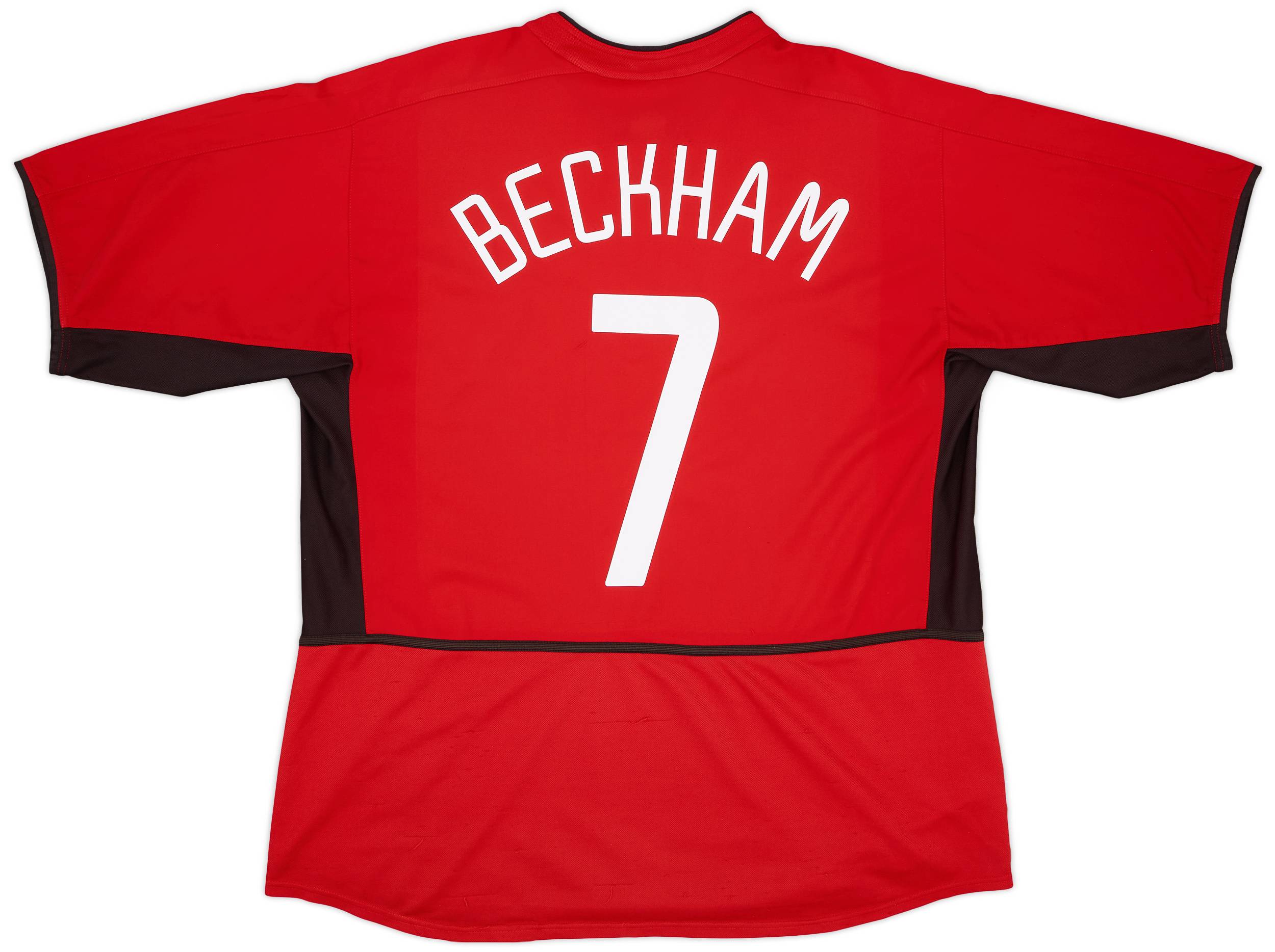 2002-04 Manchester United Home Shirt Beckham #7 - 5/10 - (XL)