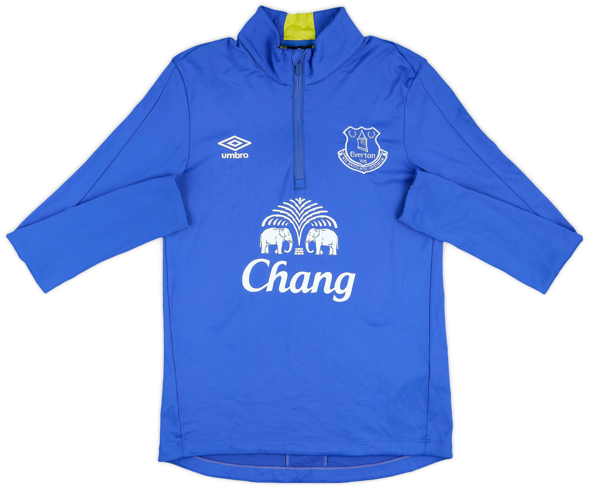 2015-16 Everton Umbro 1/4 Zip Drill Top - 6/10 - (S)