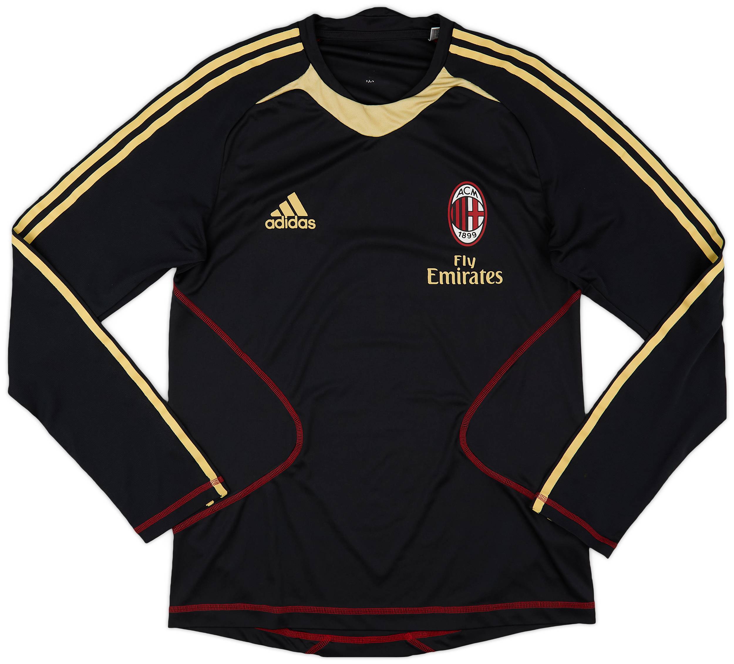2010-11 AC Milan adidas Formotion Training L/S Shirt - 9/10 - (S)