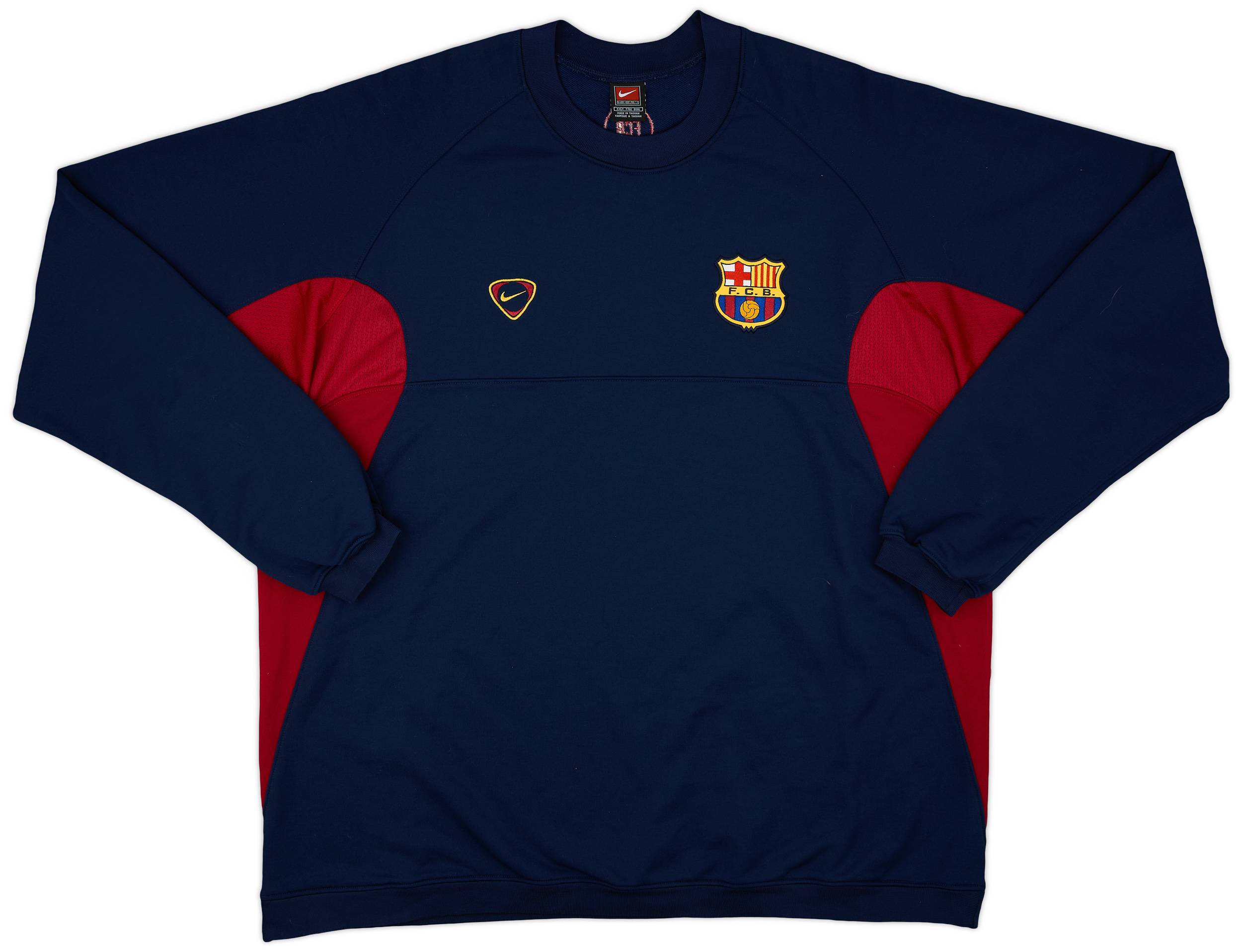 2000-01 Barcelona Nike Sweat Top - 9/10 - (XXL)