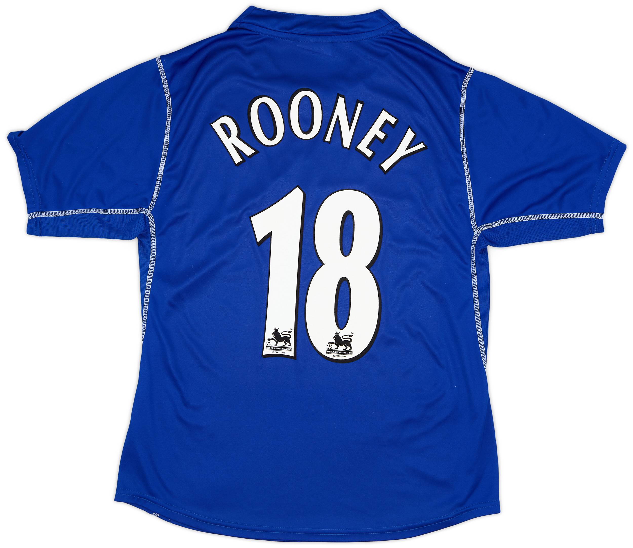 2002-03 Everton Home Shirt Rooney #18 - 7/10 - (XL)