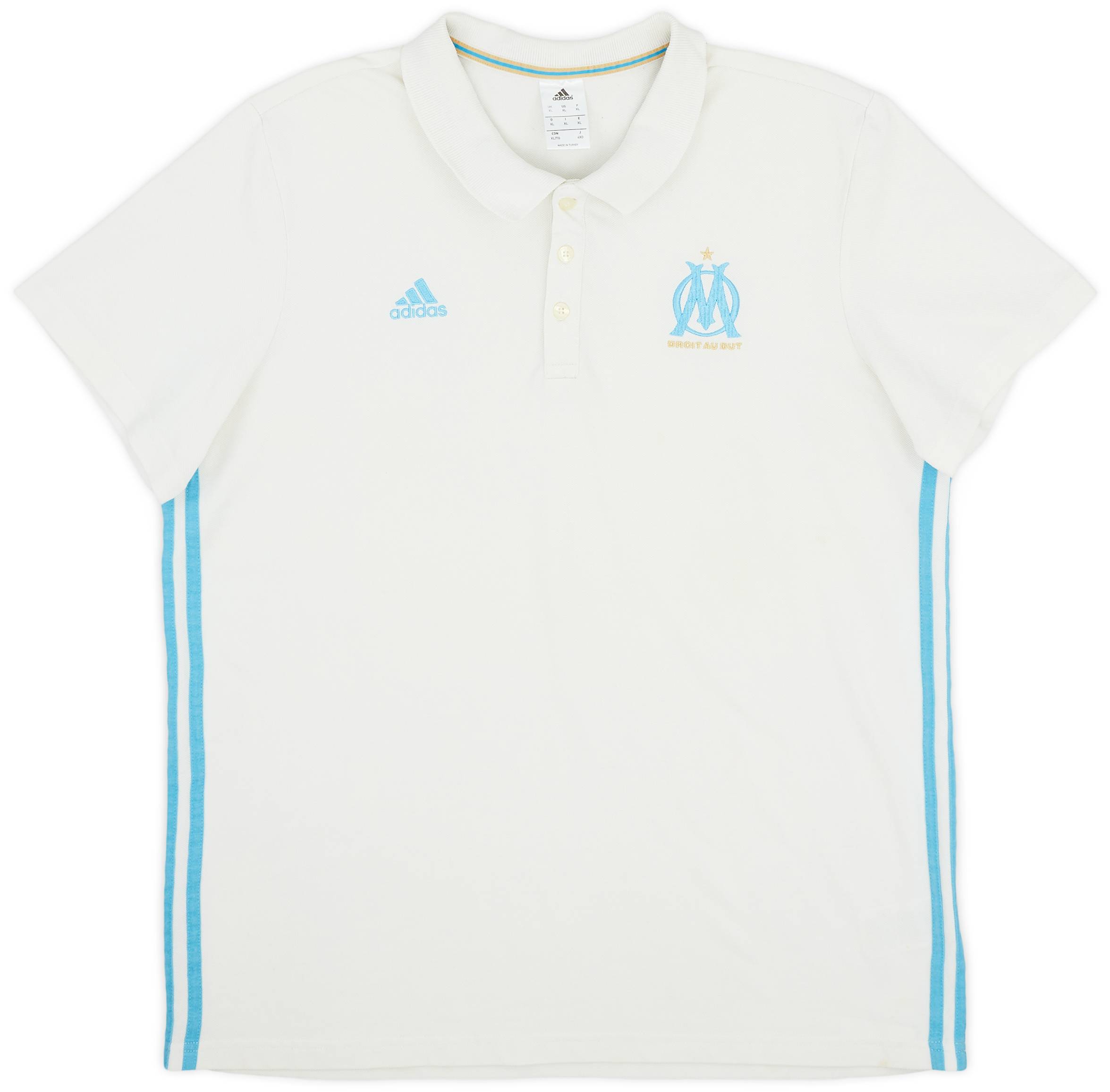 2016-17 Olympique Marseille adidas Polo Shirt - 8/10 - (XL)