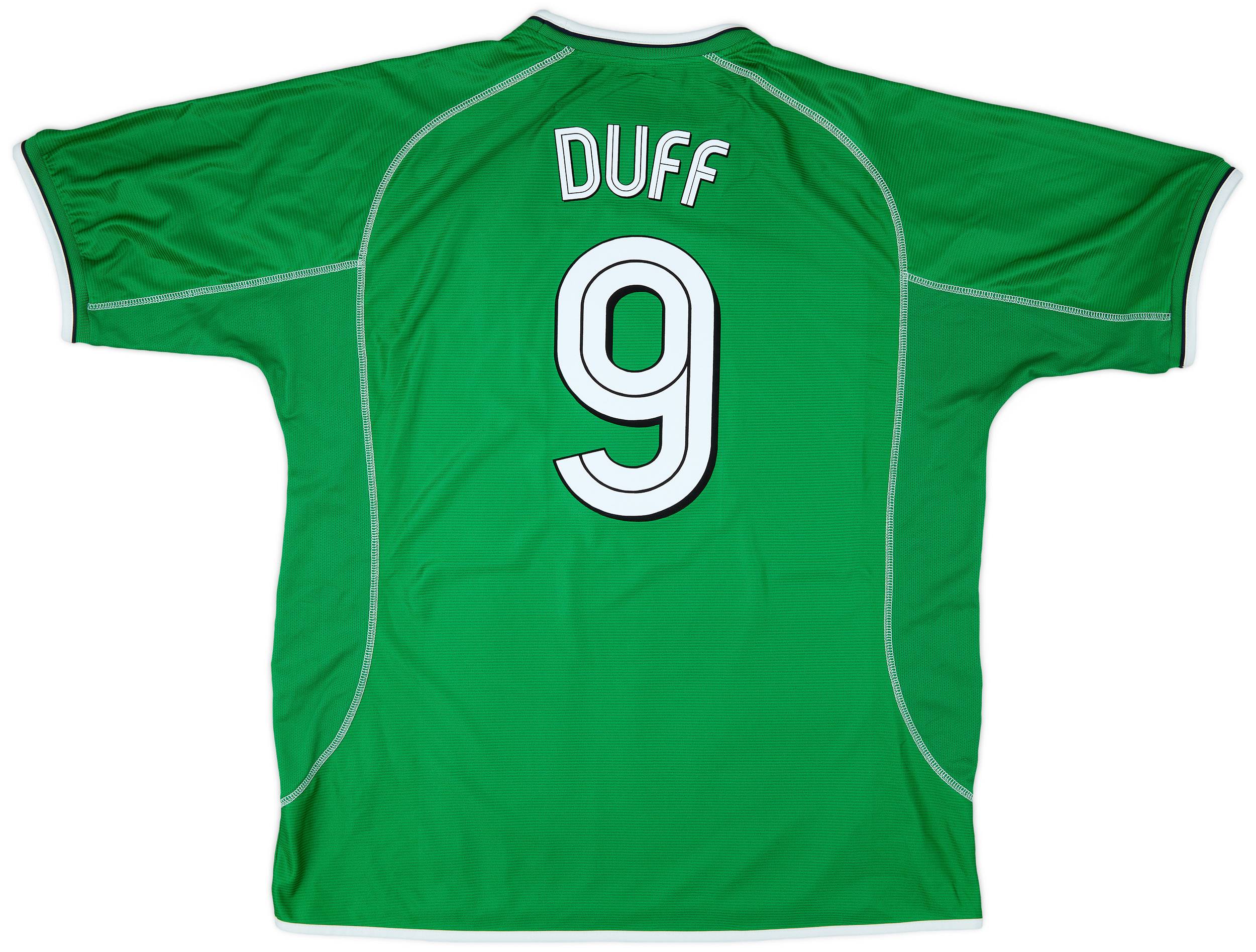 2001-03 Ireland Home Shirt Duff #9 - 9/10 - (XXL)