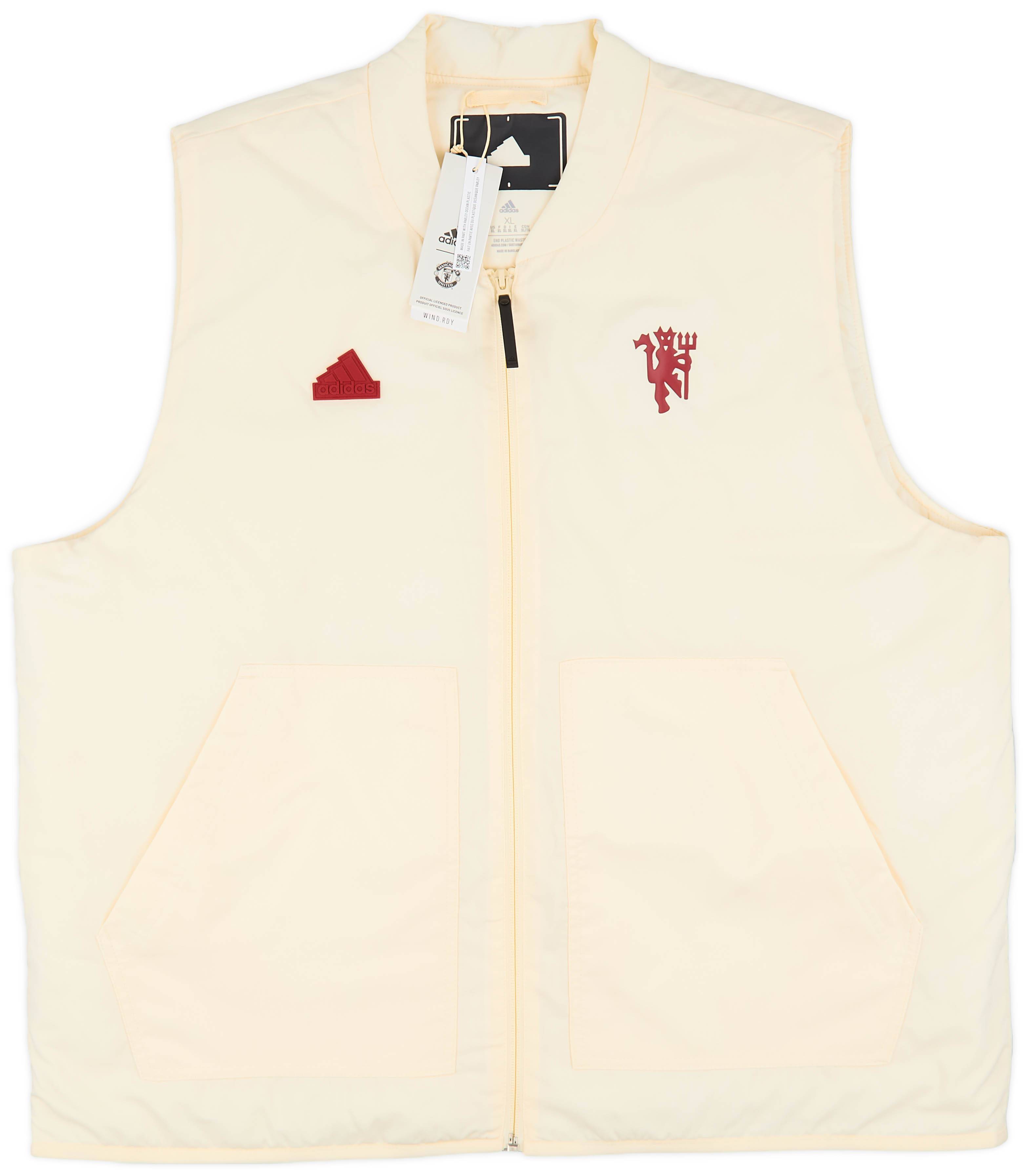 2023-24 Manchester United adidas Lifestyler Windbreaker Gilet (XL)