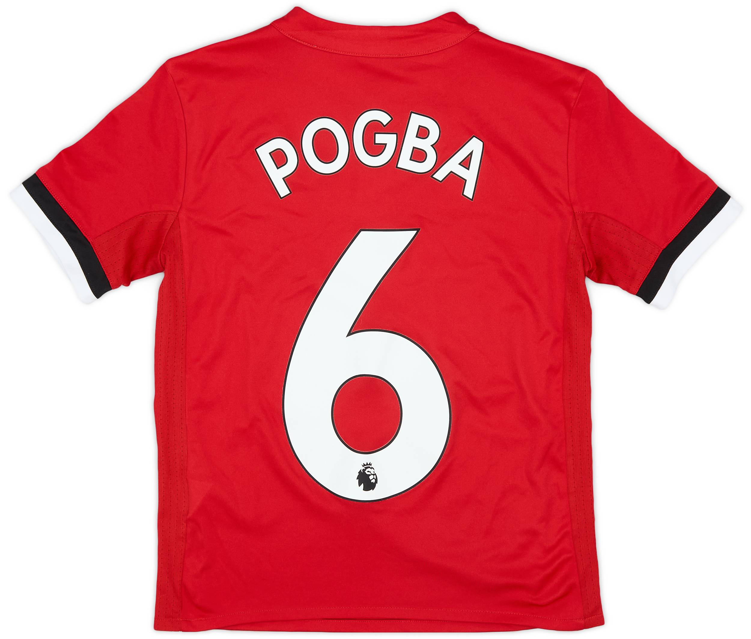 2017-18 Manchester United Home Shirt Pogba #6 - 9/10 - (S.Boys)