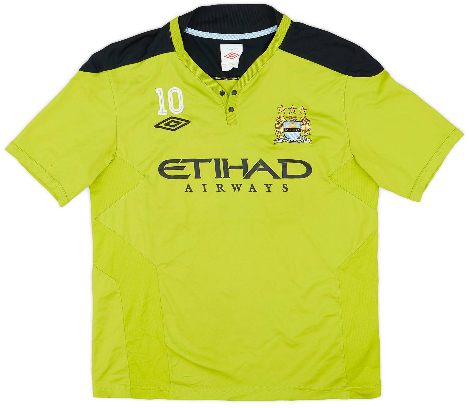 2011-12 Manchester City Player Issue Umbro Training Shirt #10 - 7/10 - (L)