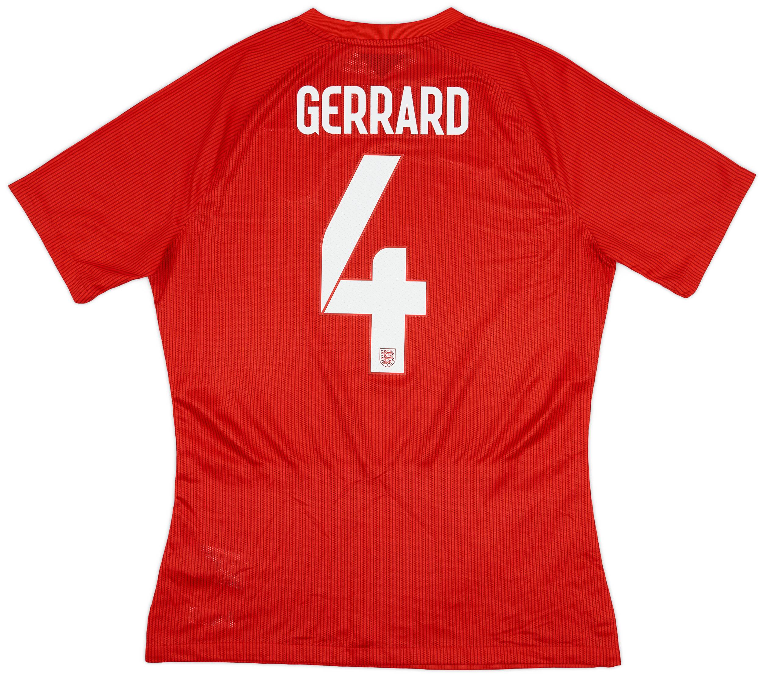 2014-15 England Authentic Away Shirt Gerrard #4 - 9/10 - (L)