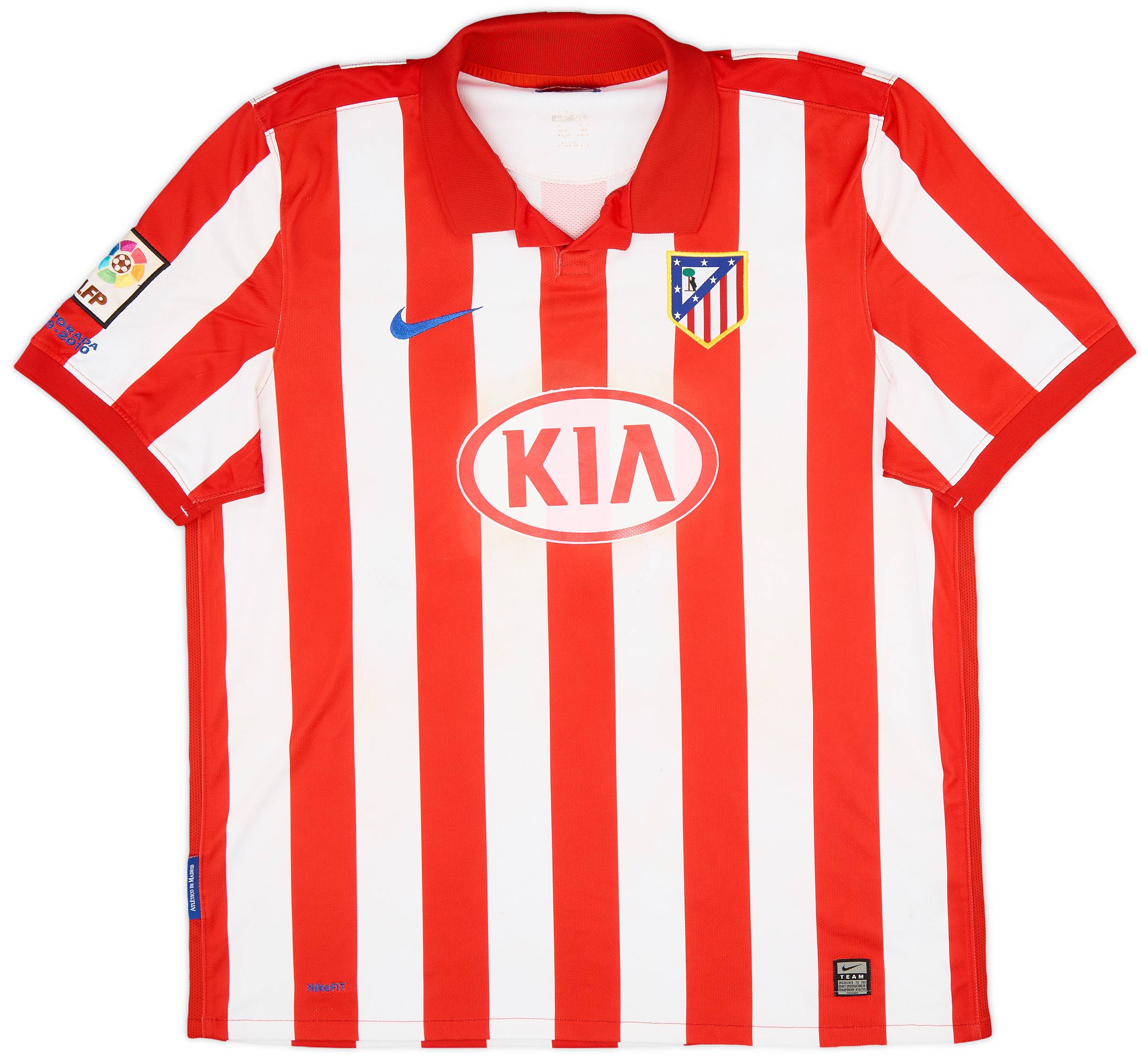 2009-10 Atletico Madrid Home Shirt - 7/10 - (XL)